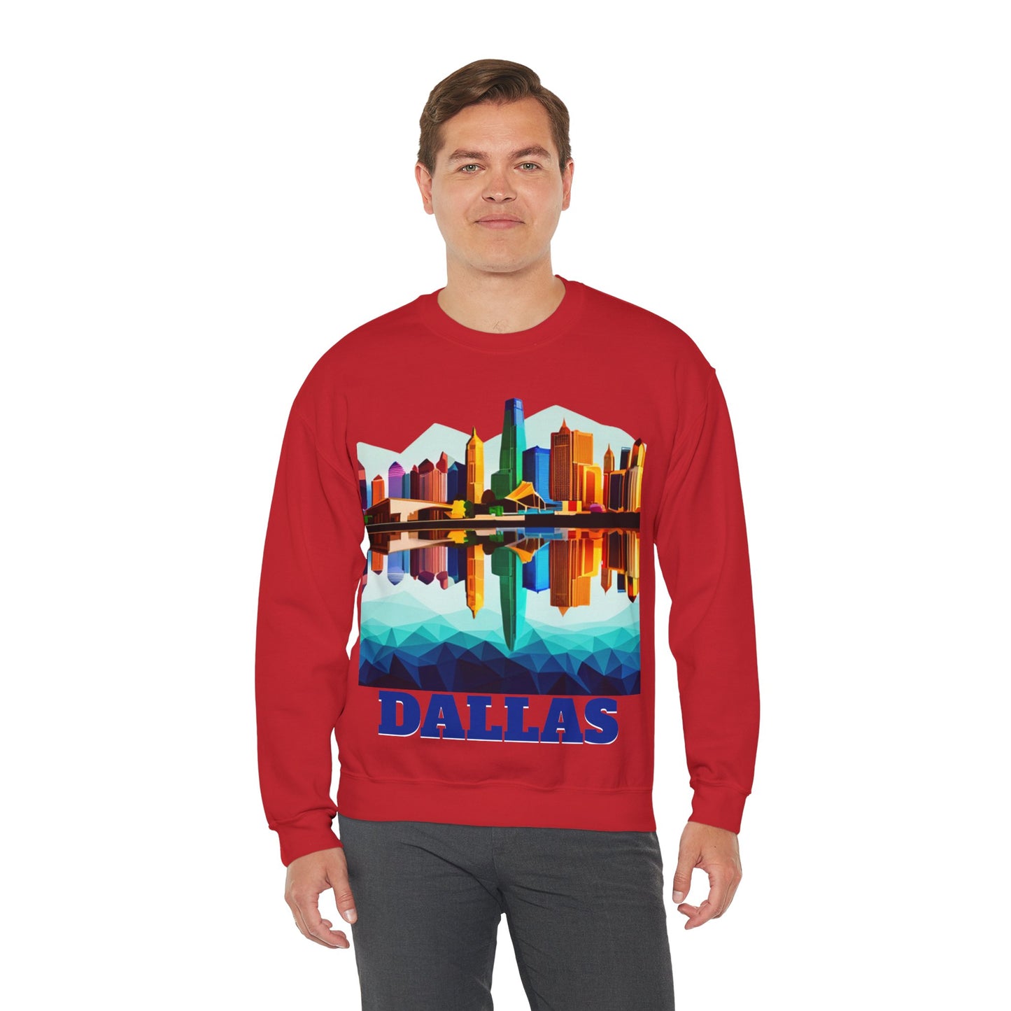 Dallas Texas Reflections Unisex Crewneck Sweatshirt