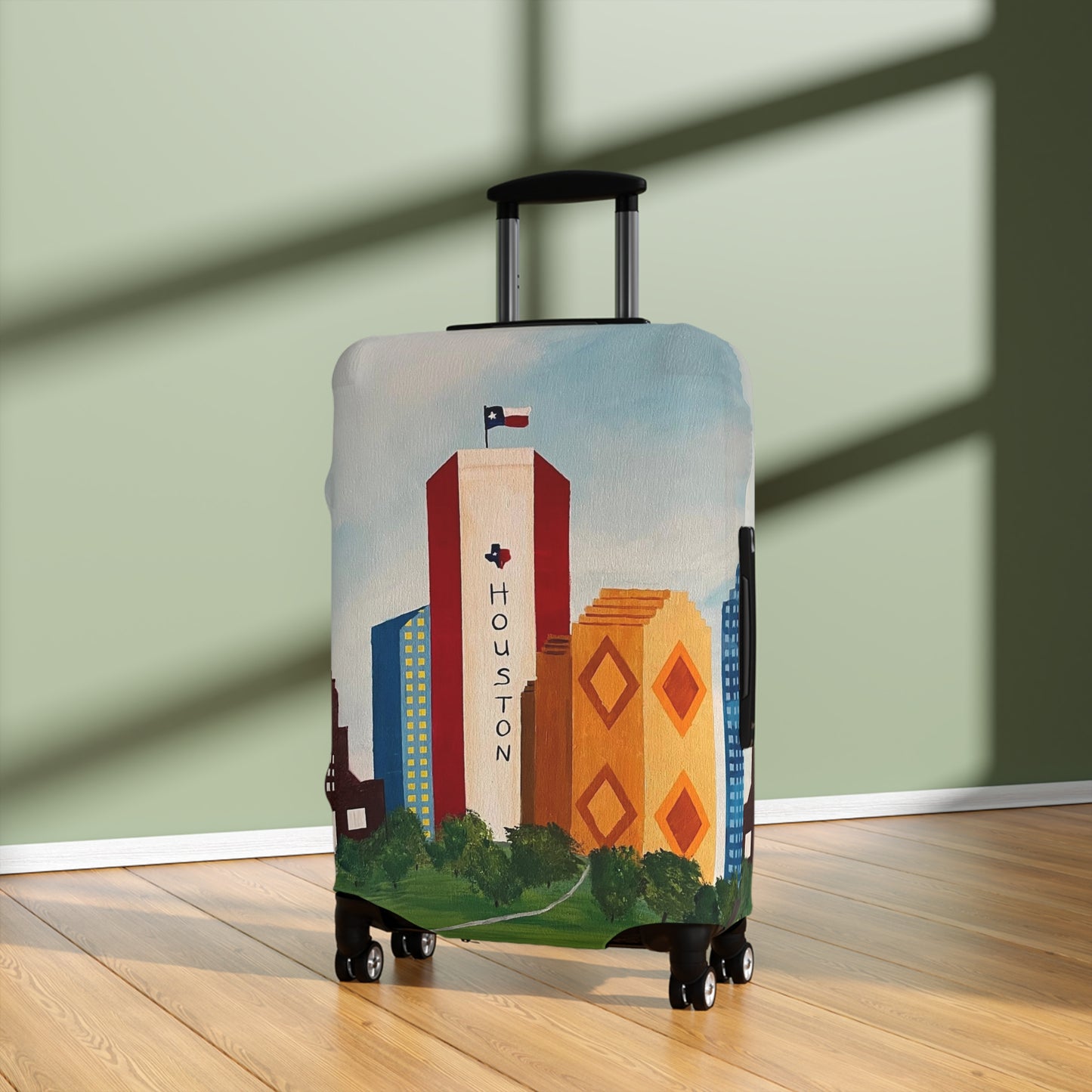 Houston Views Luggage Cover |Houston Texas