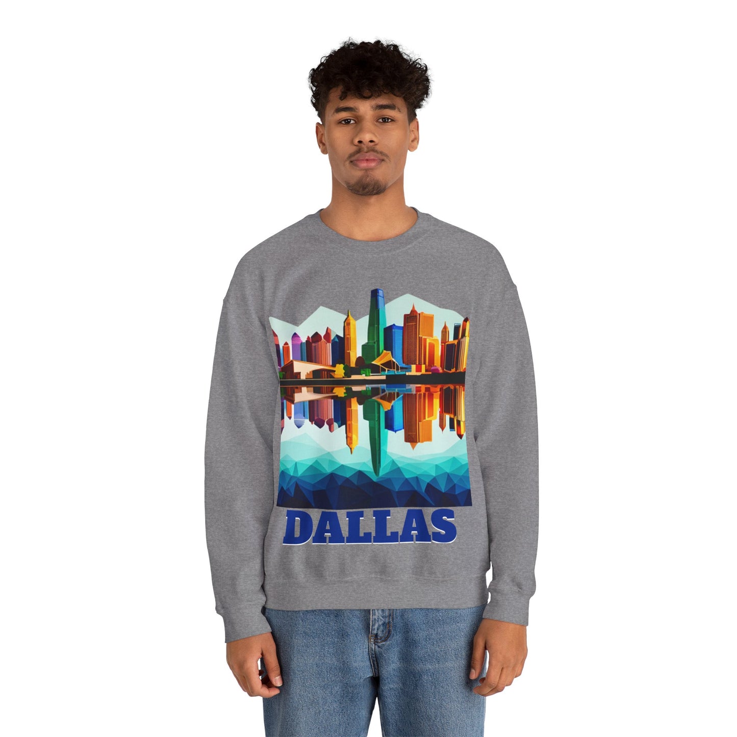 Dallas Texas Reflections Unisex Crewneck Sweatshirt