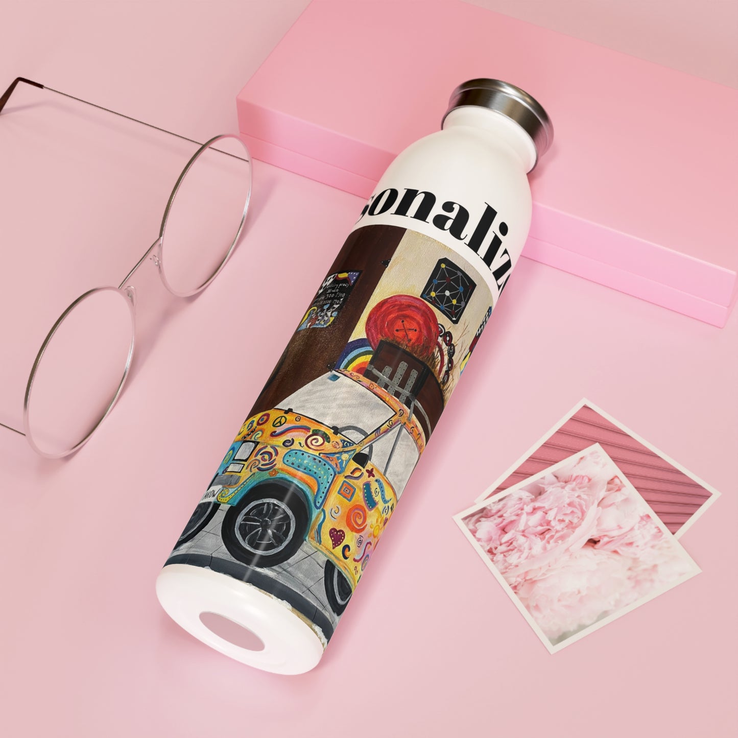 Krakow Poland Slim Water Bottle (20oz)