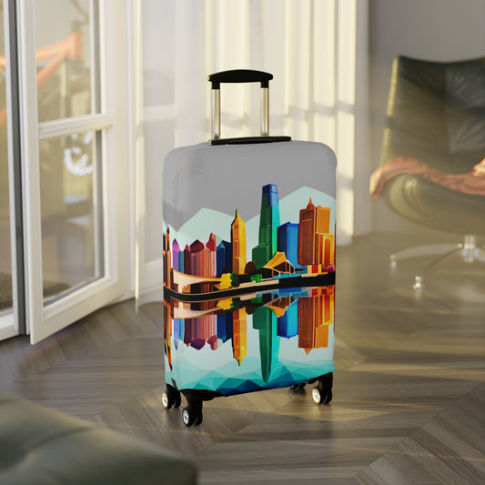 Dallas Texas Reflections Luggage Cover