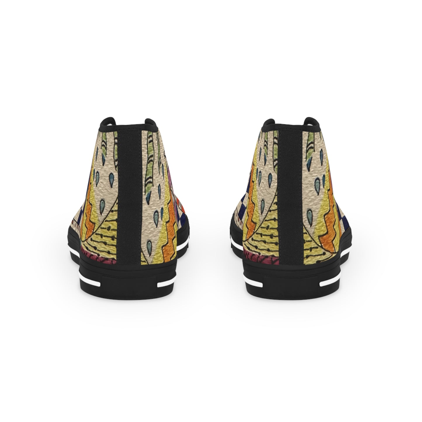 Zentangle Men's High Top Street Sneakers