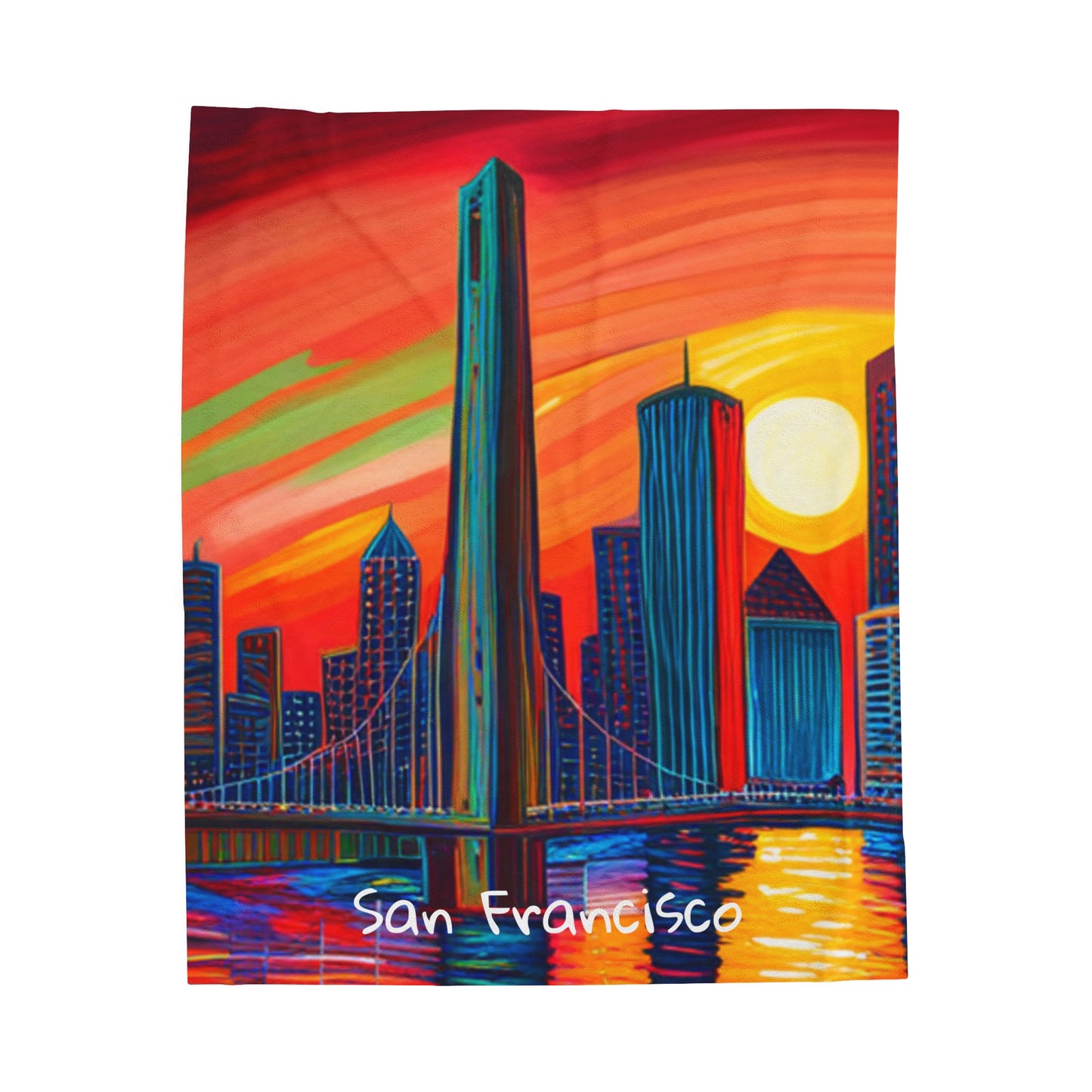 San Francisco Velveteen Plush Blanket