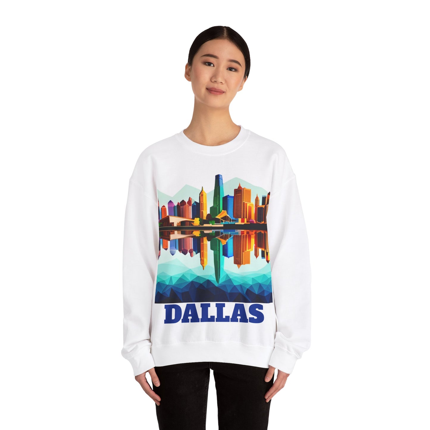 Dallas Texas Reflections Unisex Crewneck Sweatshirt