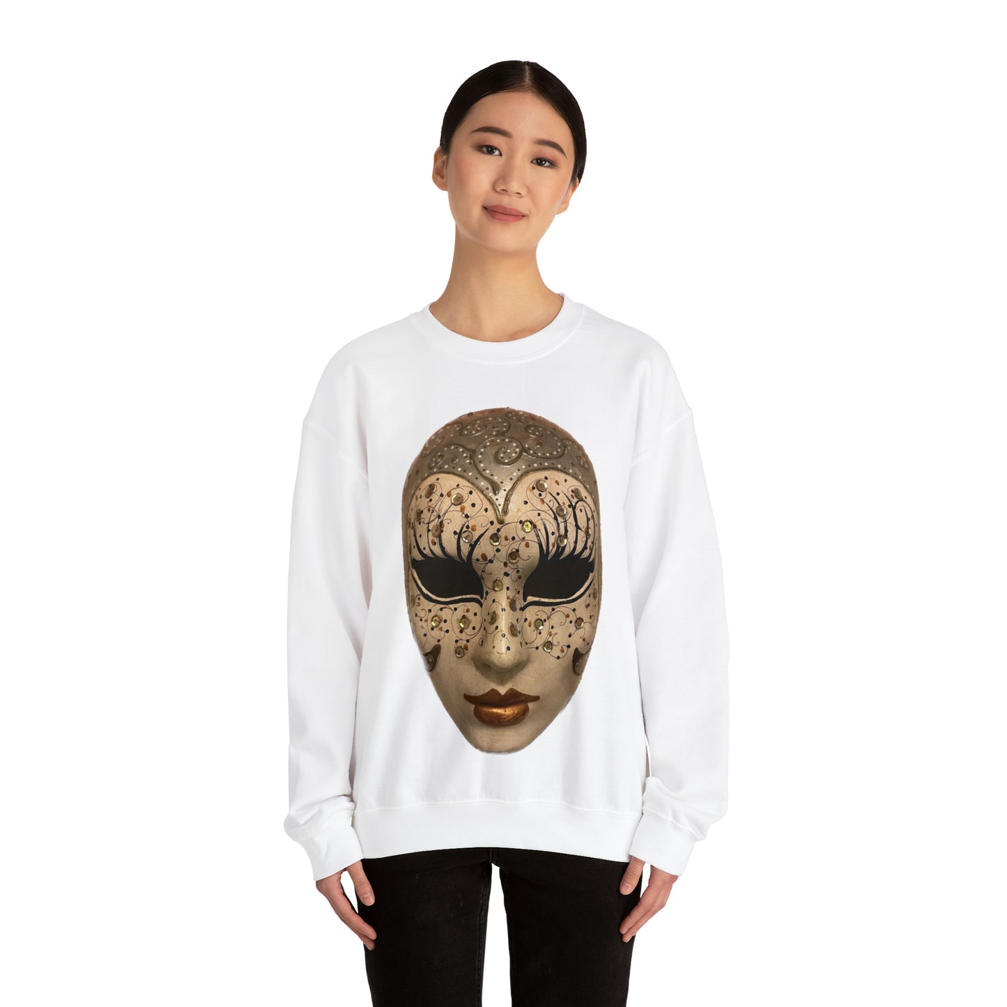 Mystery of Venice Mask Crewneck Sweatshirt