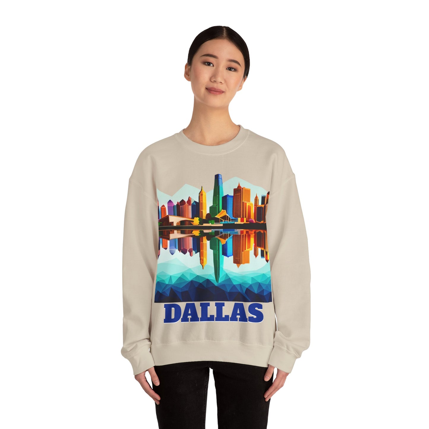 Dallas Texas Reflections Unisex Crewneck Sweatshirt