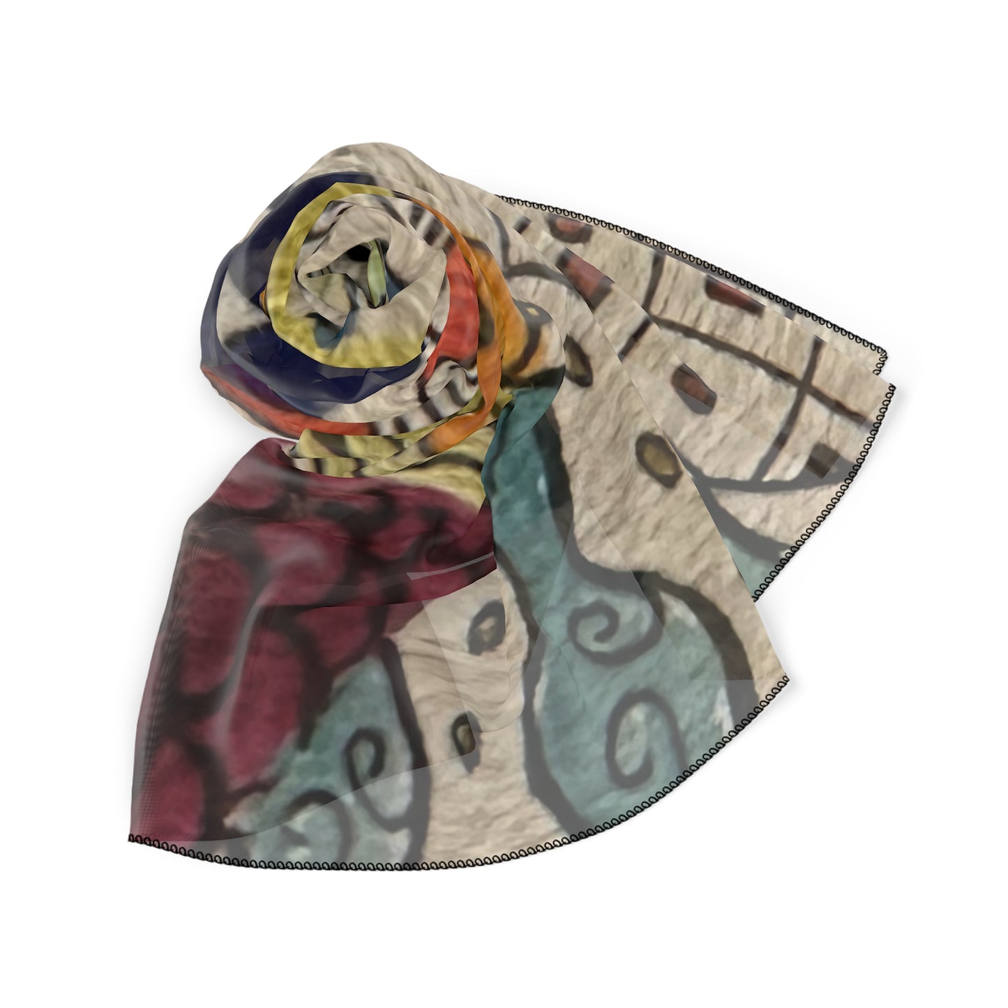 Zentangle Poly Scarf