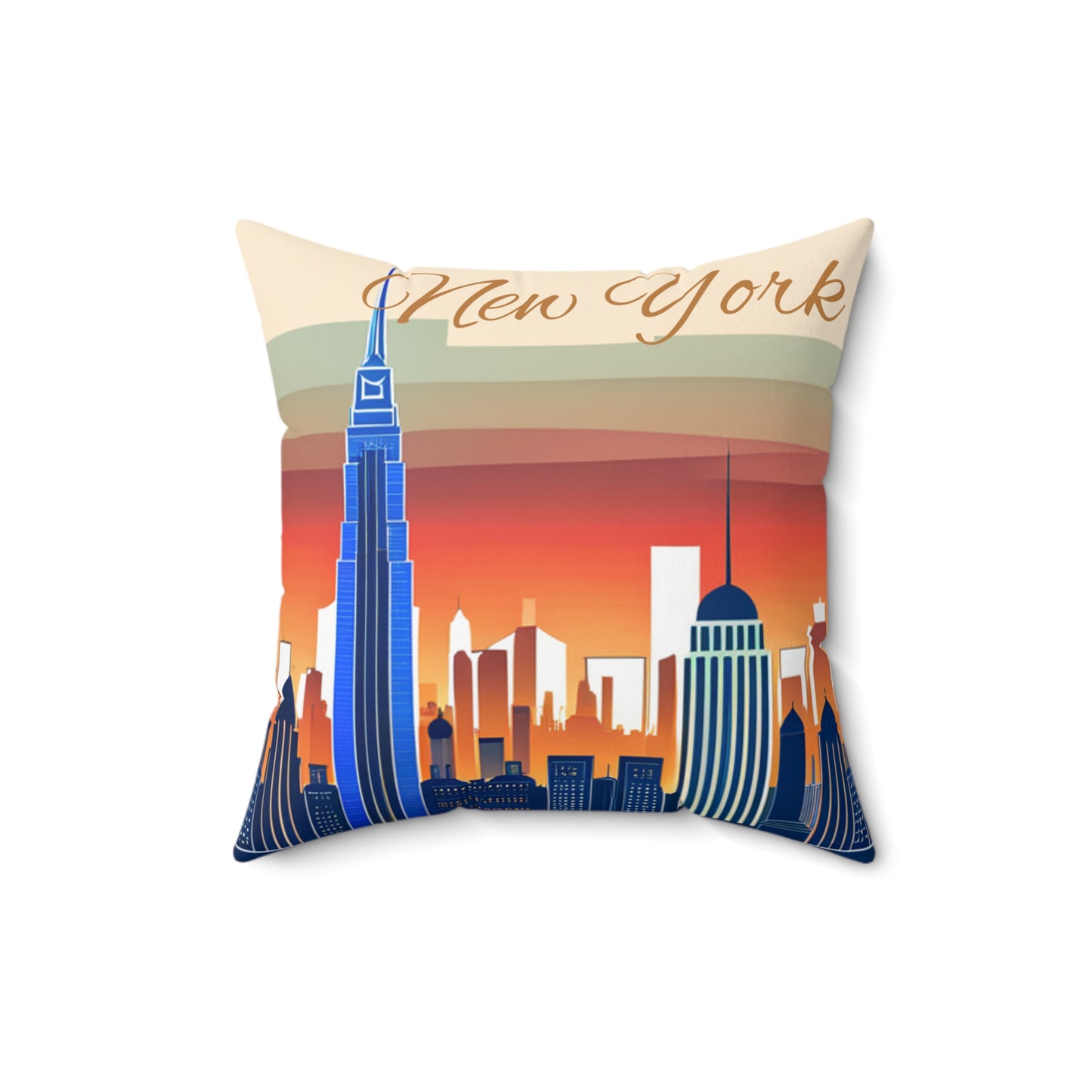 New York City Skyline Throw Pillow