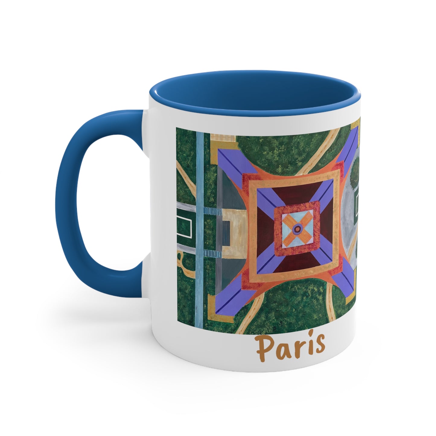 Paris Abstract Eiffel Tower Coffee Mug (Double Sided)
