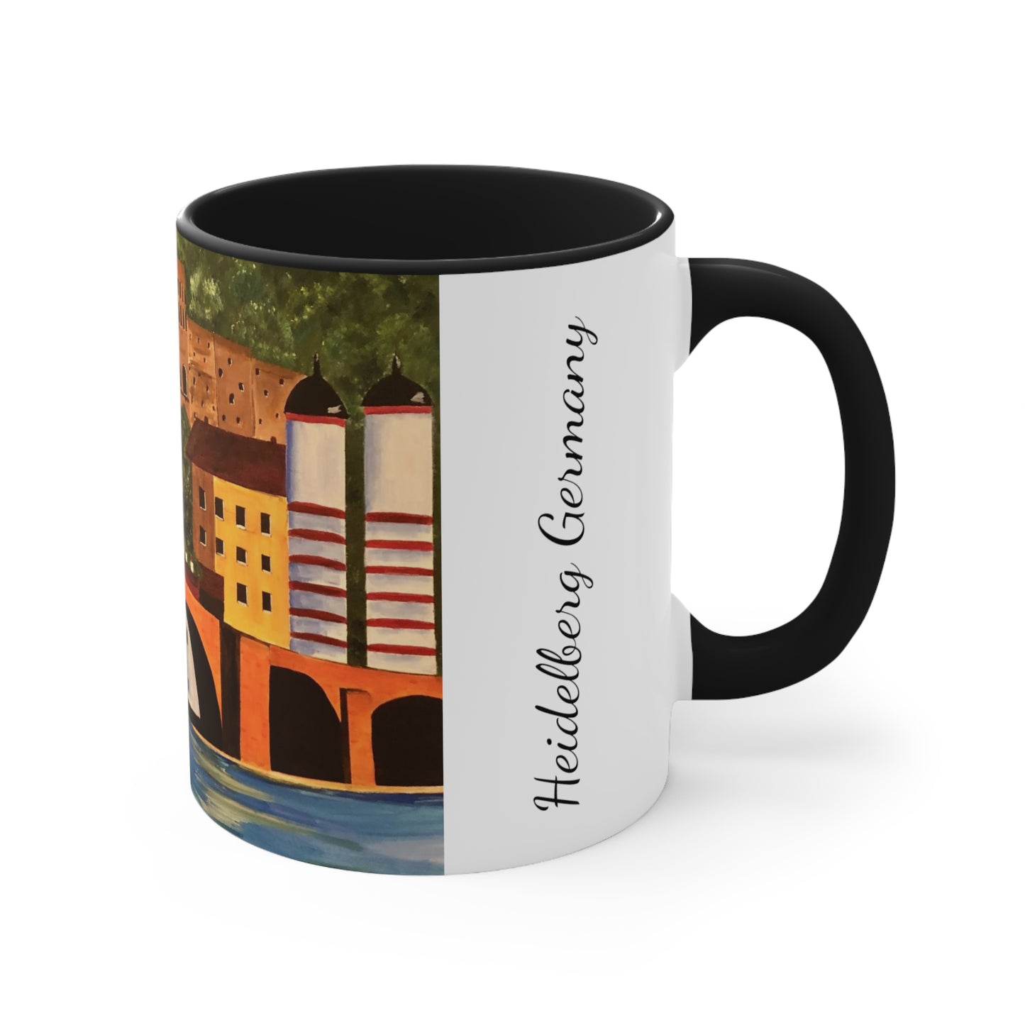 Heidelberg Germany Coffee Mug / Theodor Bridge Mug