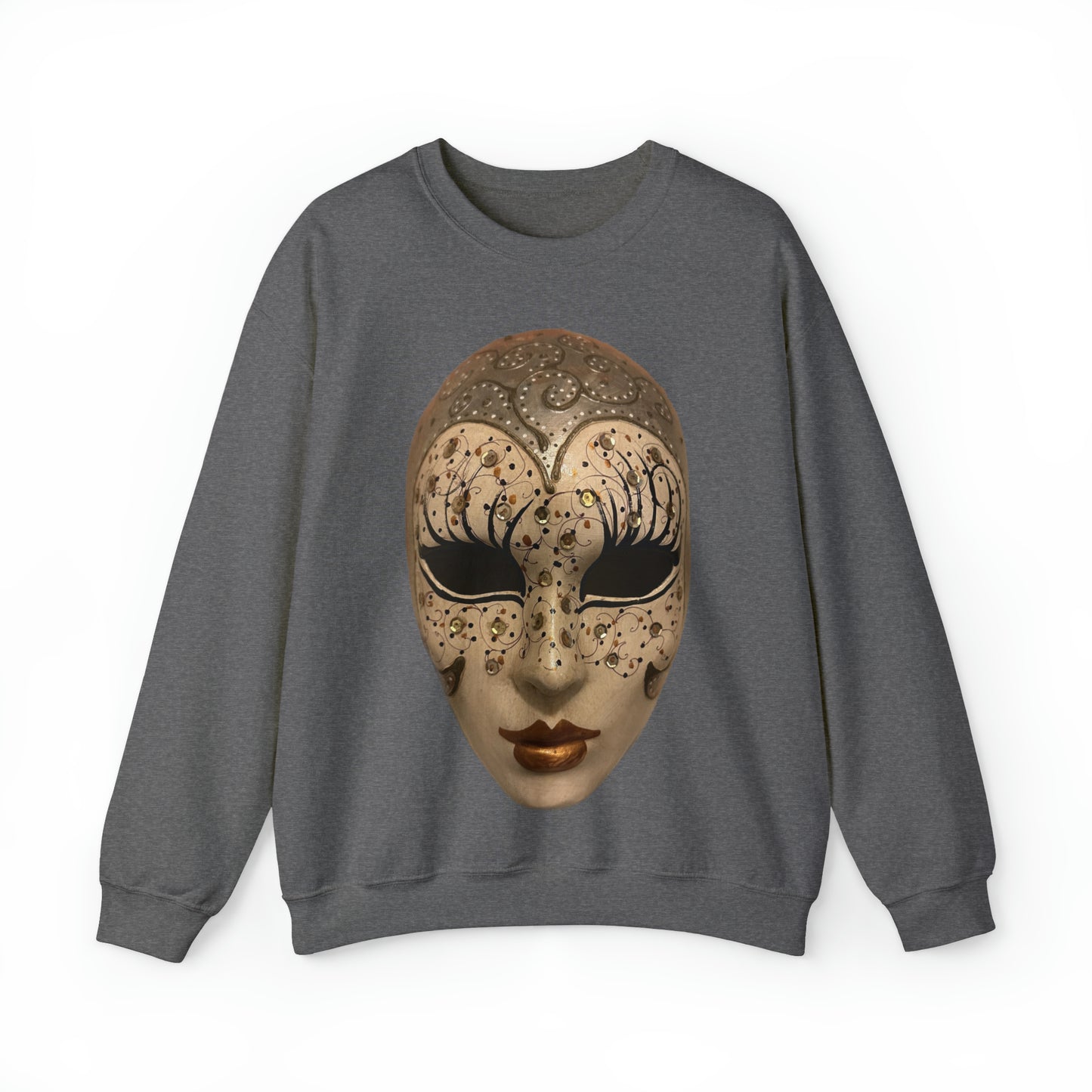 Mystery of Venice Mask Crewneck Sweatshirt