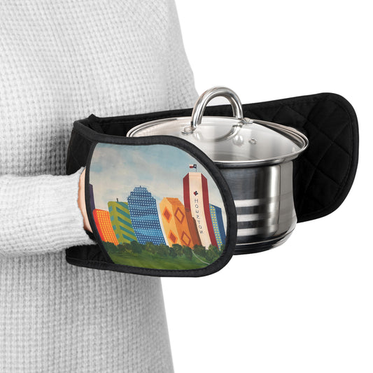 Houston Views Oven Mitts | Houston Texas
