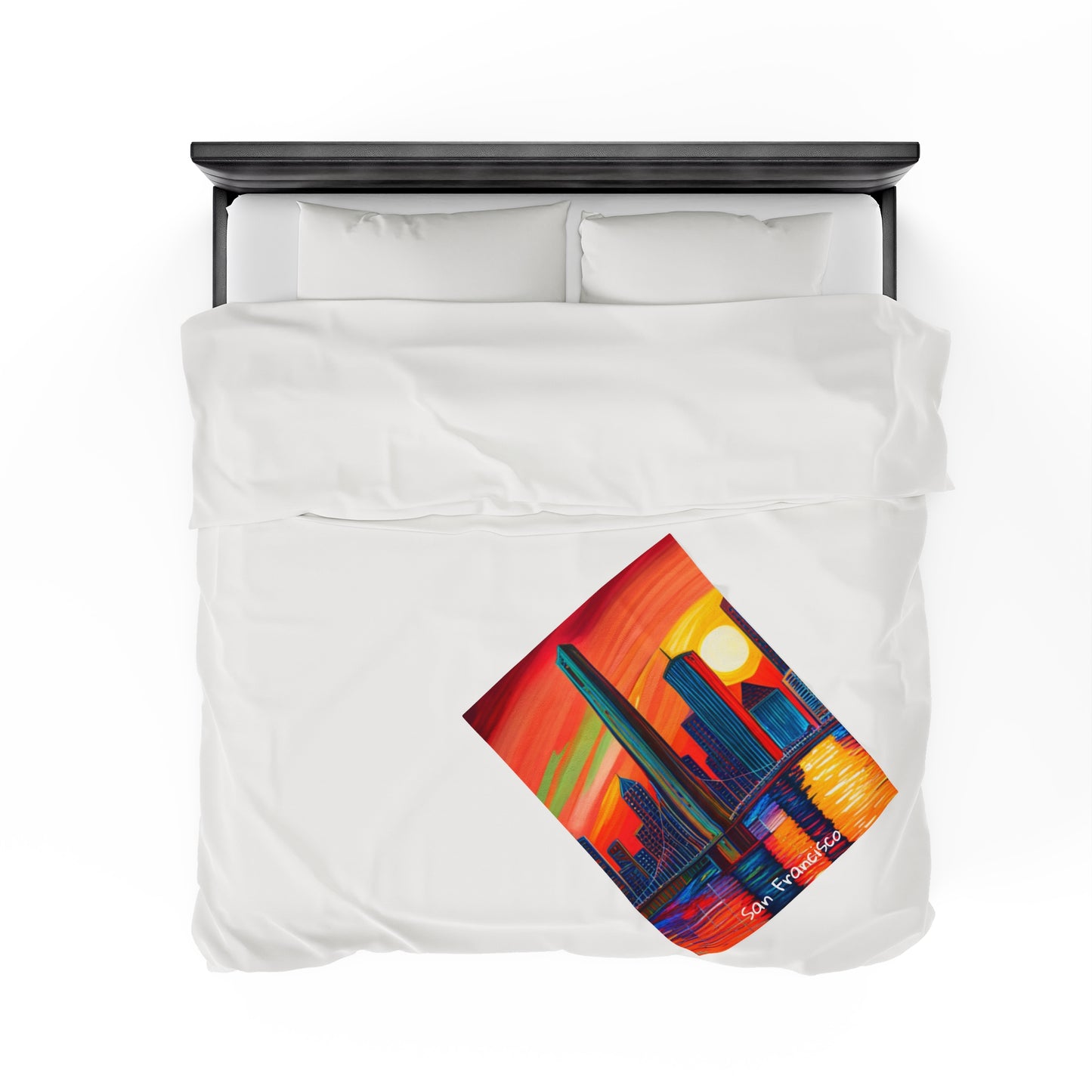 San Francisco Velveteen Plush Blanket