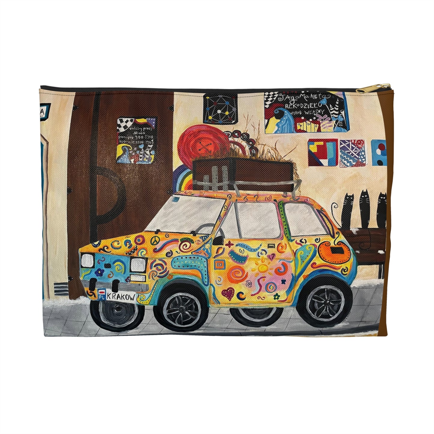 Krakow Poland Travel Pouch  - Durable and Versatile Cosmetic Bag or Pencil Case