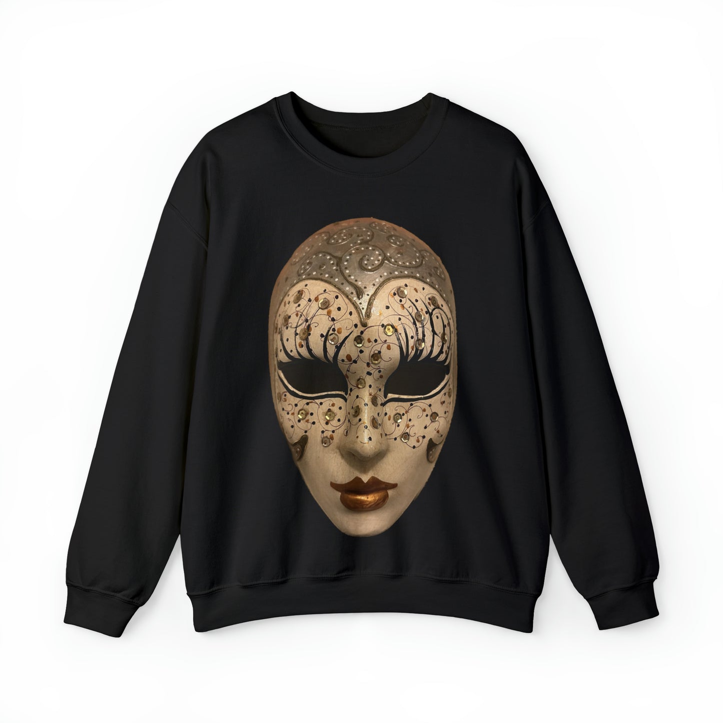 Mystery of Venice Mask Crewneck Sweatshirt