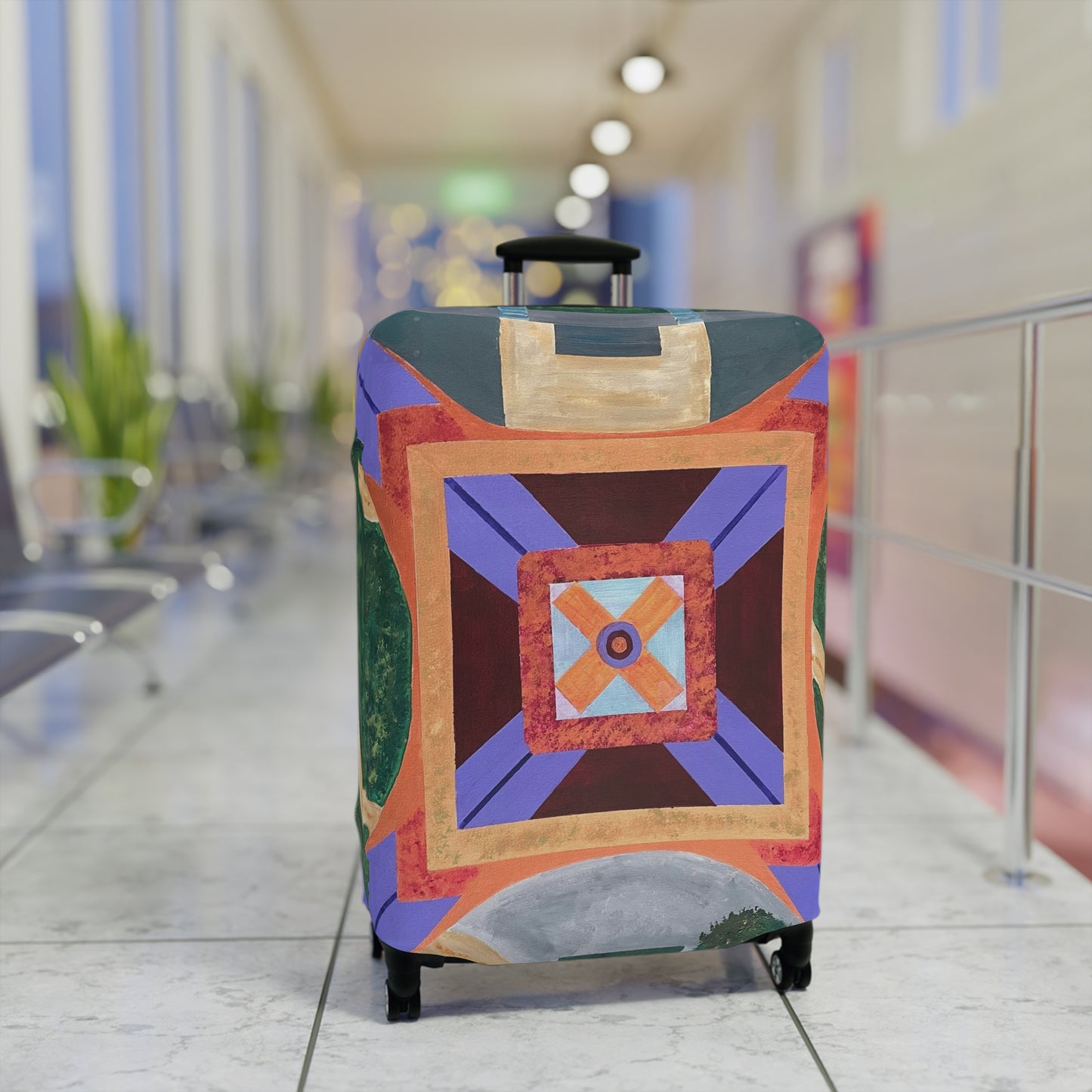 Paris Abstract Eiffel Tower Luggage Cover