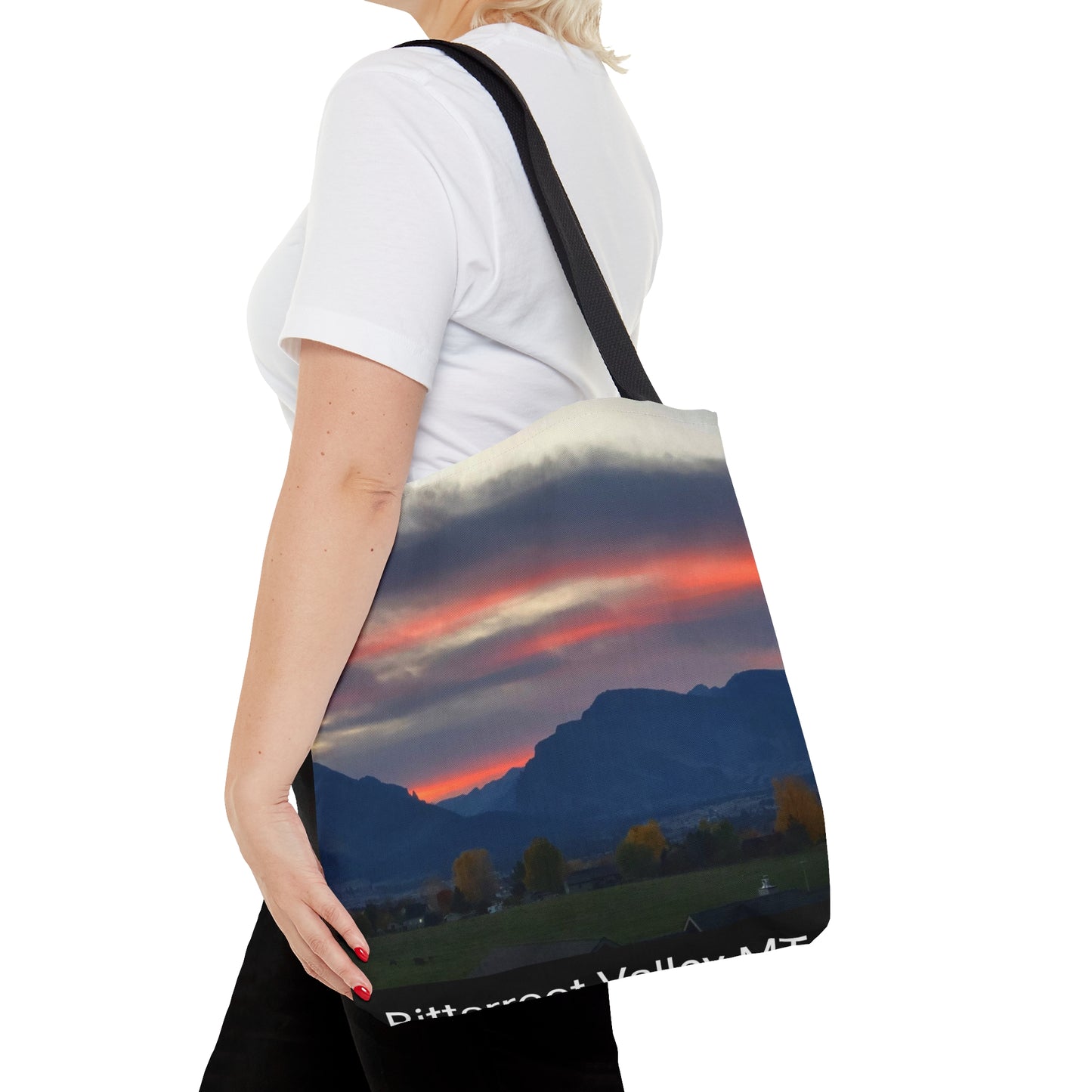 Sunset in Bitterroot Valley Montana Tote Bag