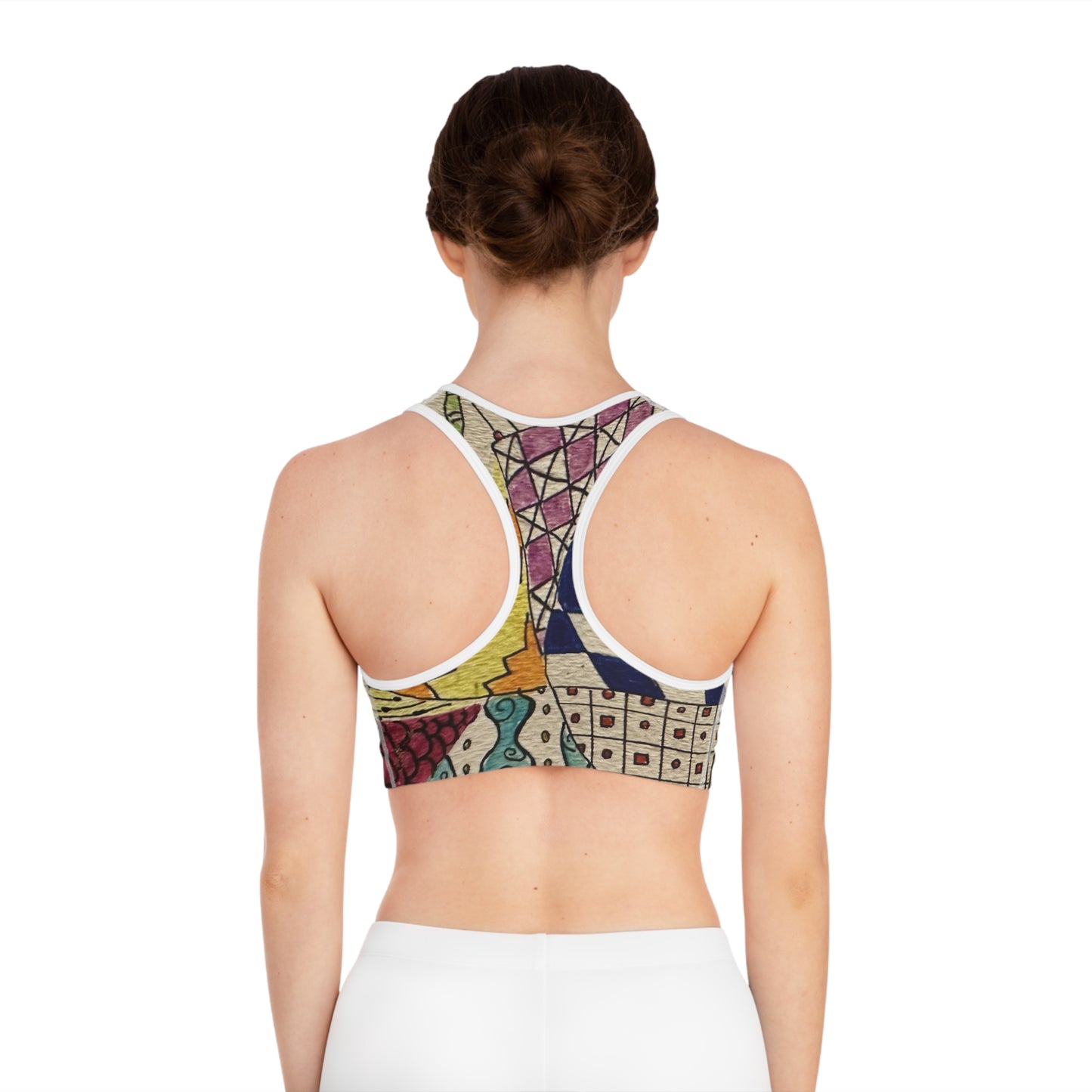 Zentangle Sports Bra | Yoga Top