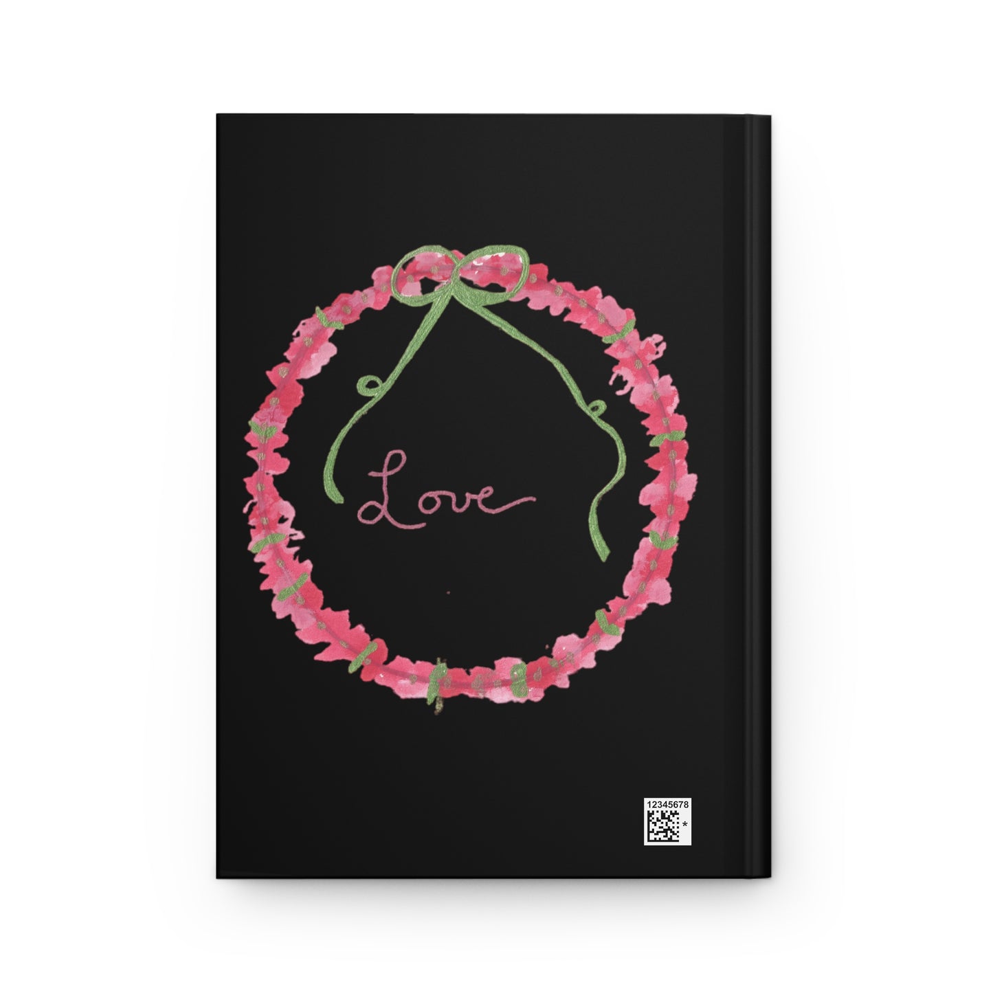 Love Wreath Hardcover Journal Matte (Black)