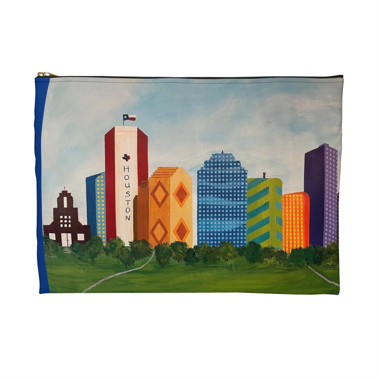 Houston Views Travel Pouch -Cosmetic Bag or Pencil Case | Houston Texas