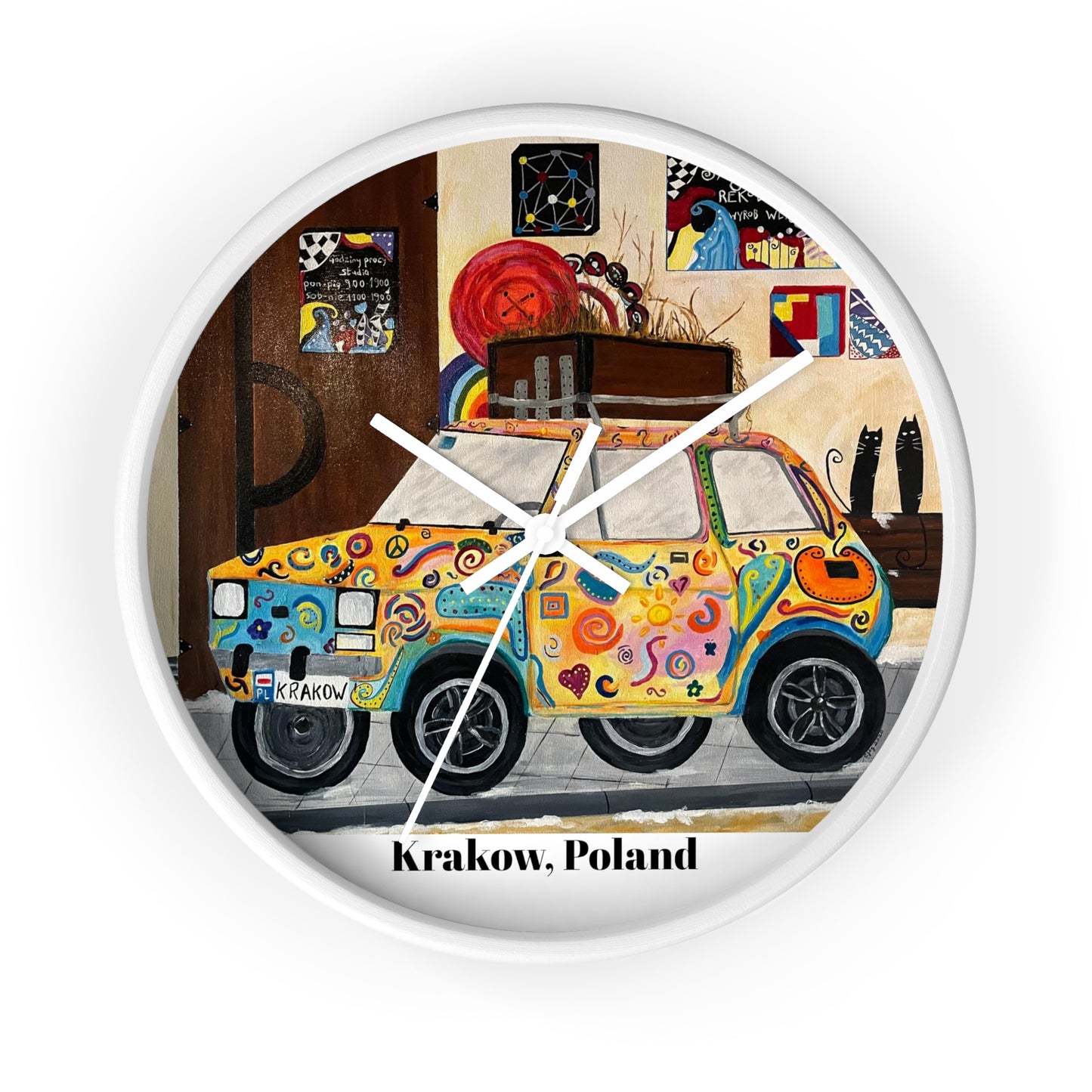 Krakow Poland Wall Clock