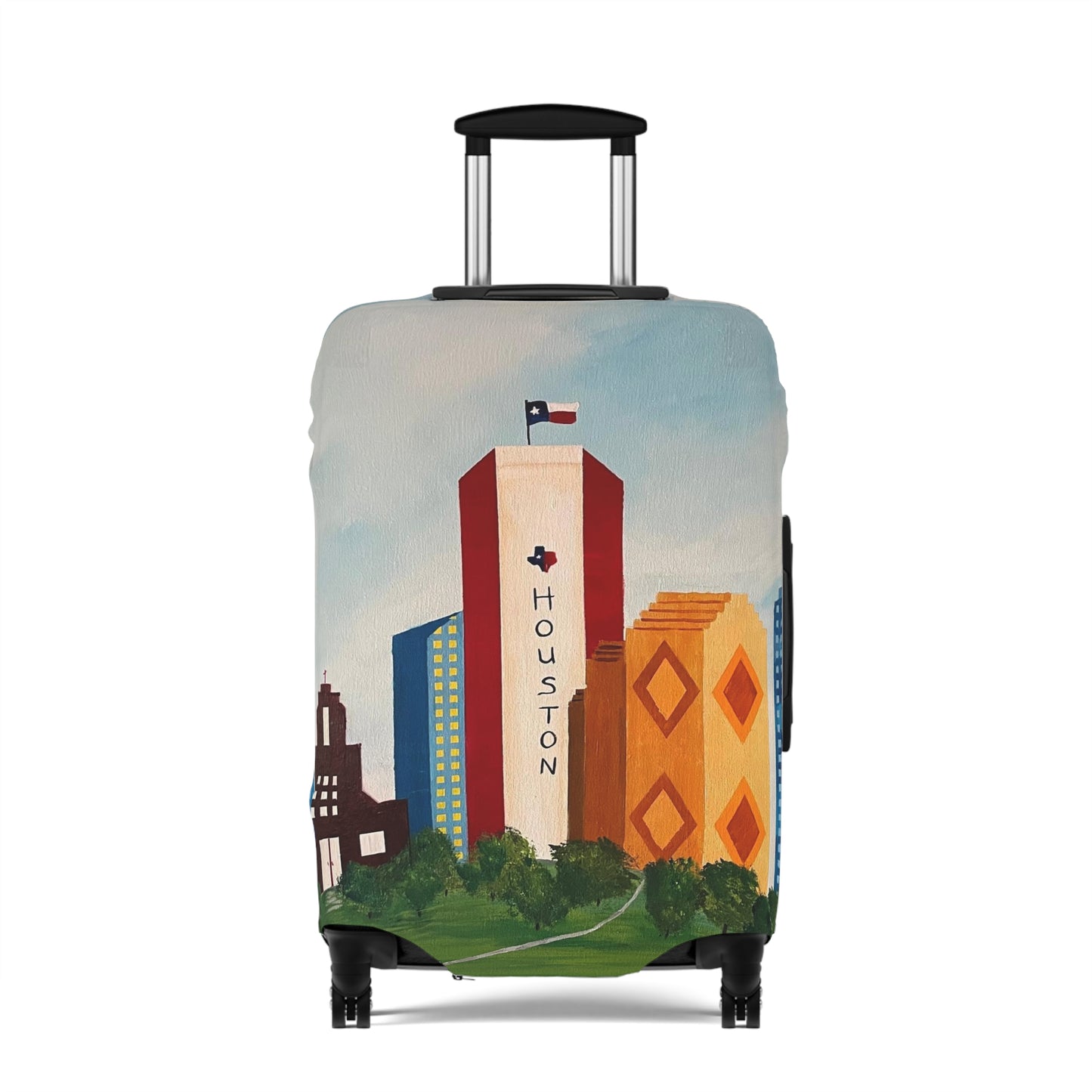 Houston Views Luggage Cover |Houston Texas