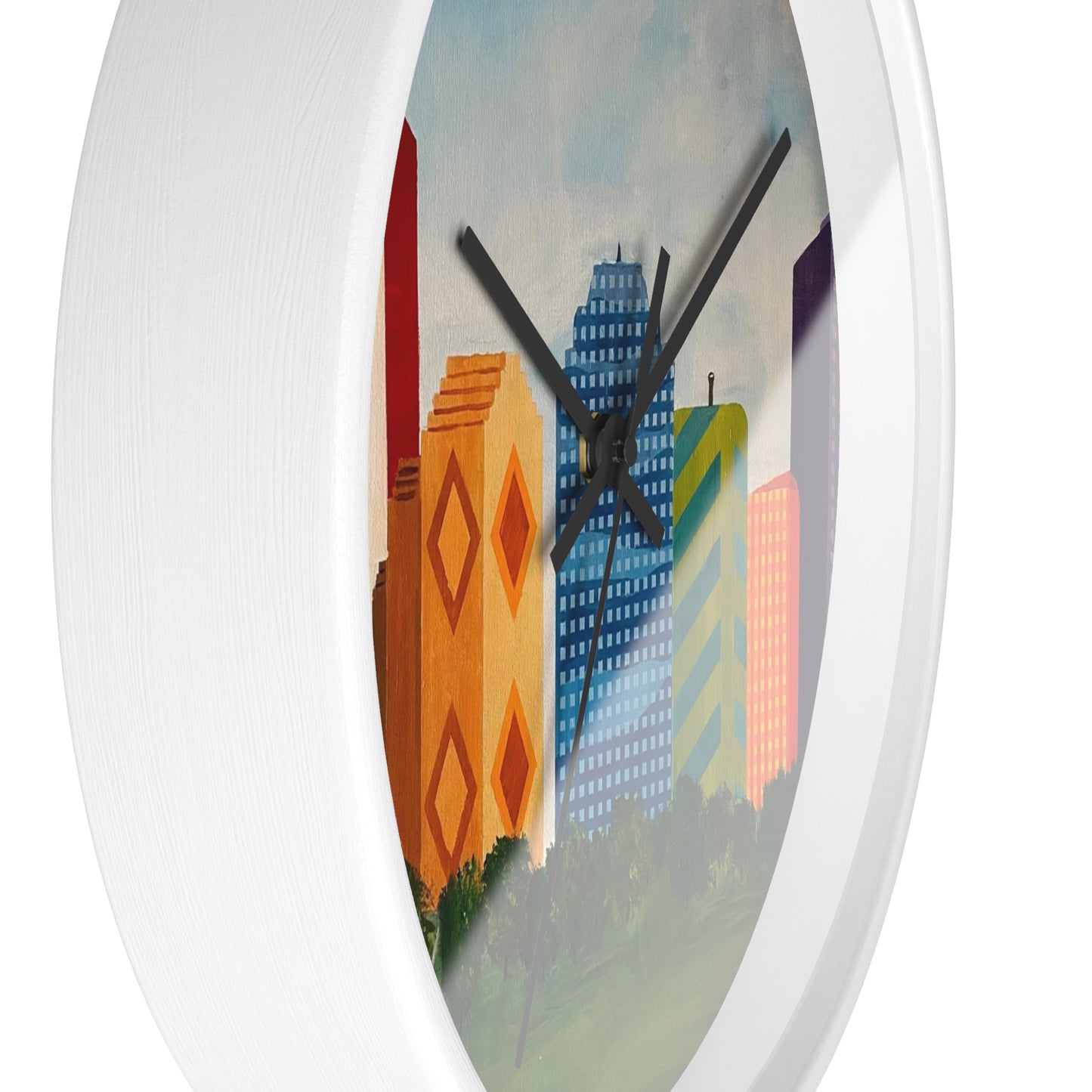 Houston Views Wall Clock