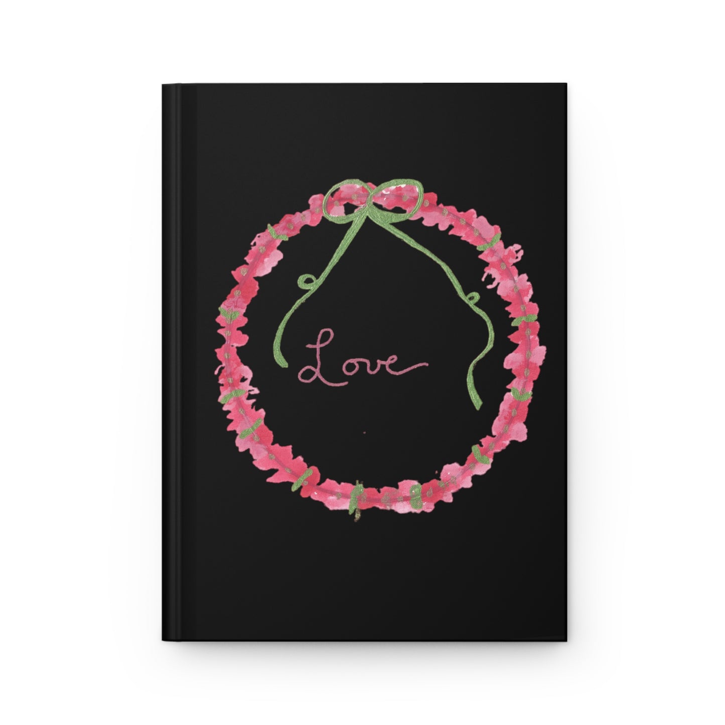 Love Wreath Hardcover Journal Matte (Black)