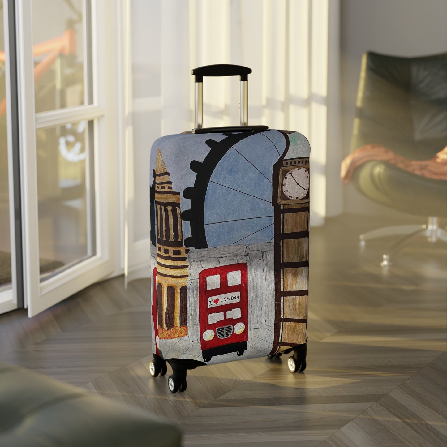 I Love London Luggage Cover