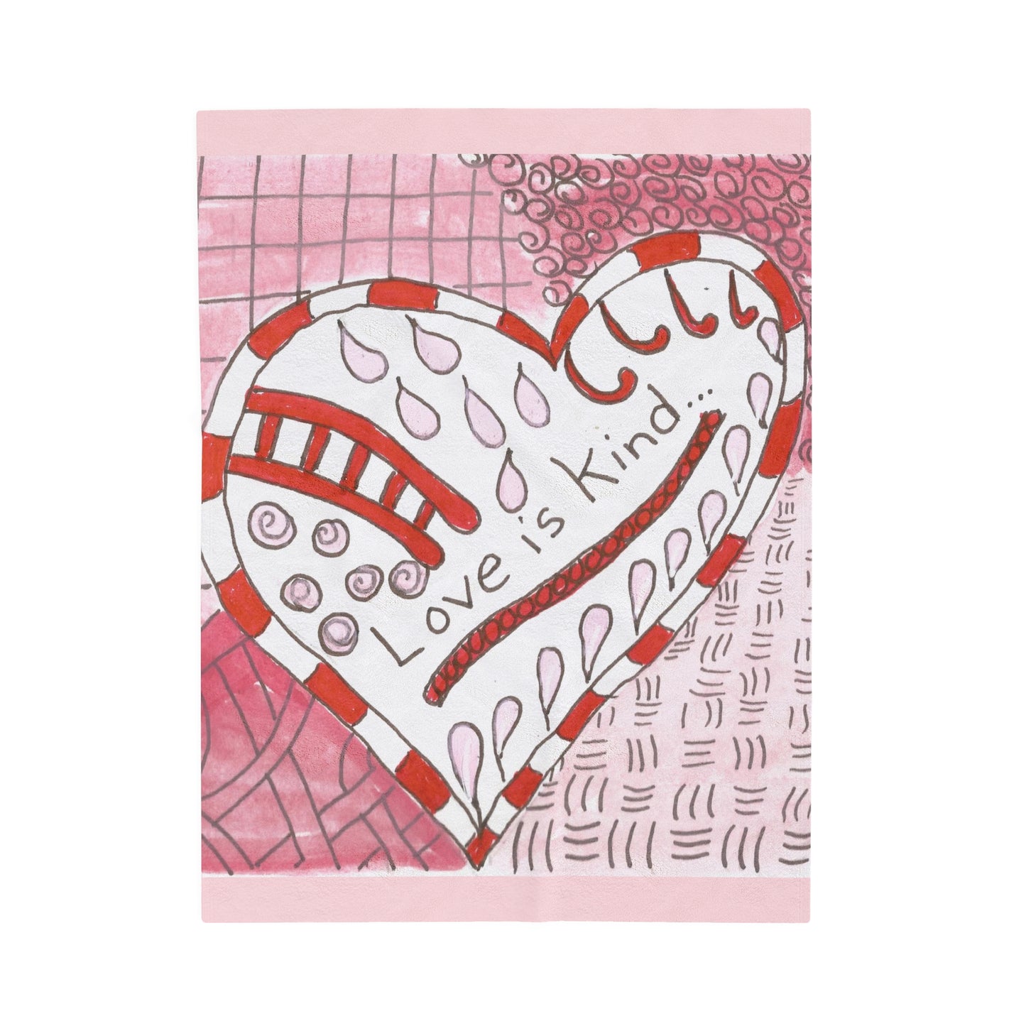 Love Is Kind...Velveteen Plush Blanket