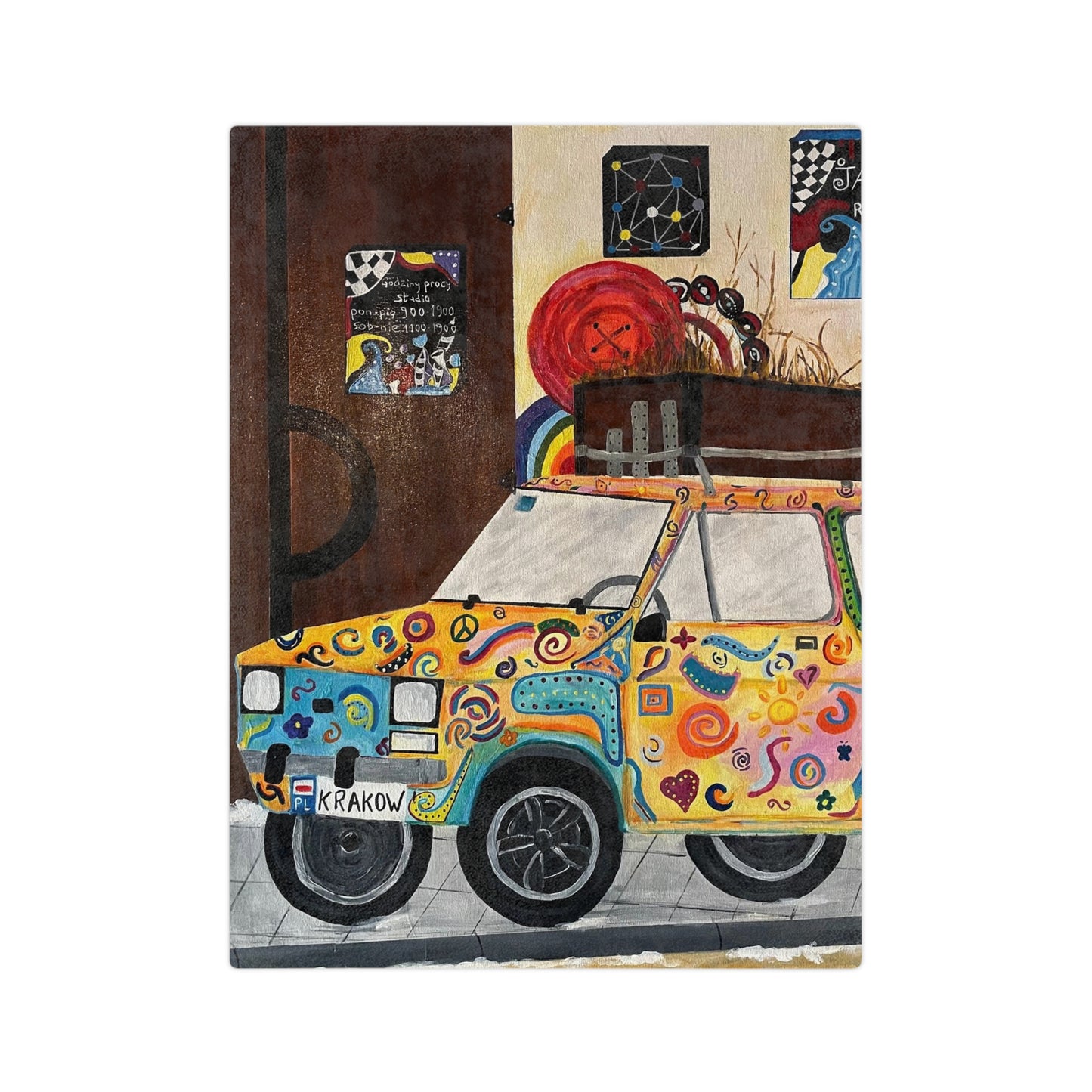 Krakow Poland Velveteen Minky Blanket