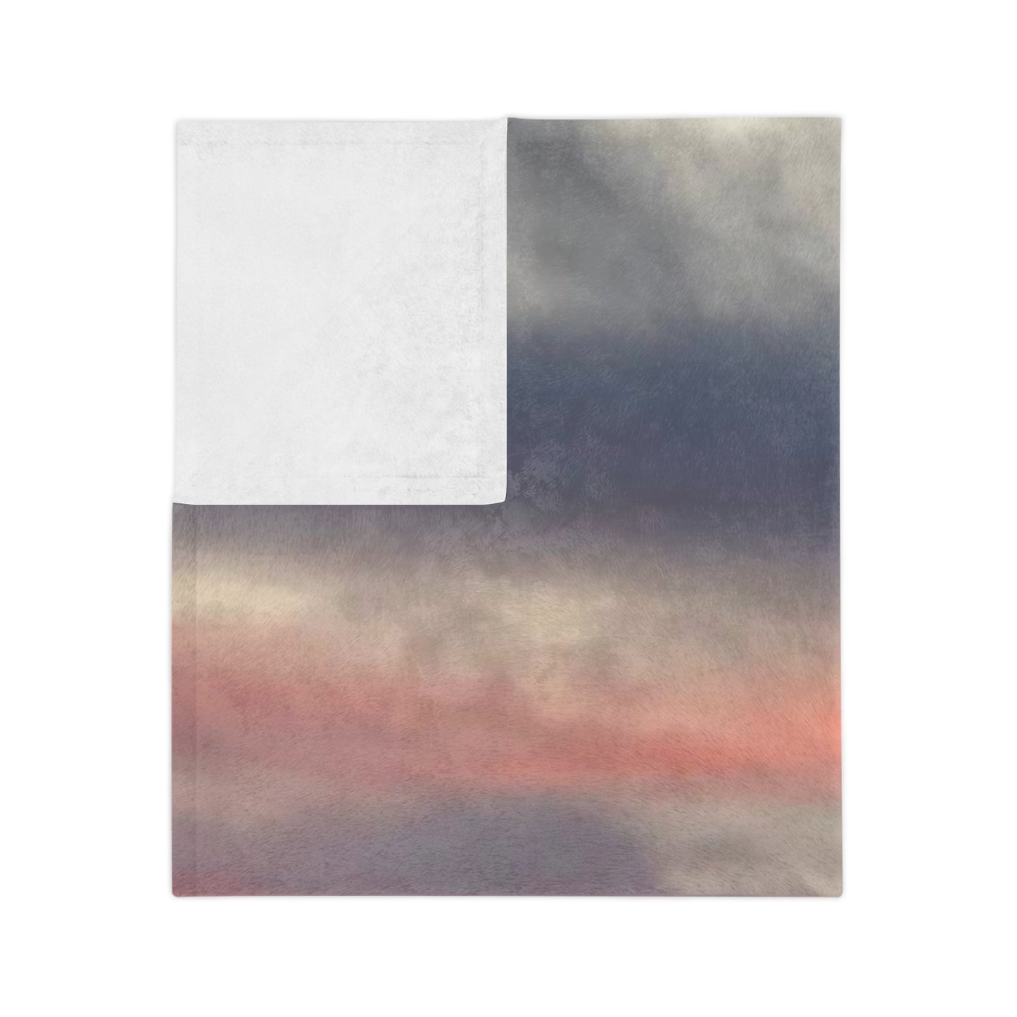 Sunset in Bitterroot Valley Montana Velveteen Minky Blanket