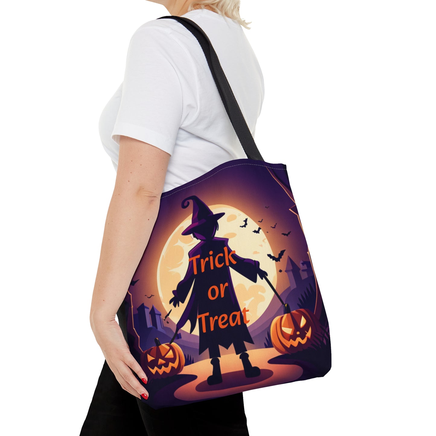 Halloween Witch Trick or Treat Tote Bag