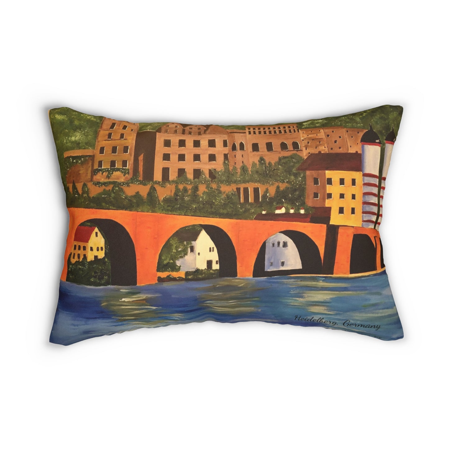 Heidelberg Germany Lumbar Pillow