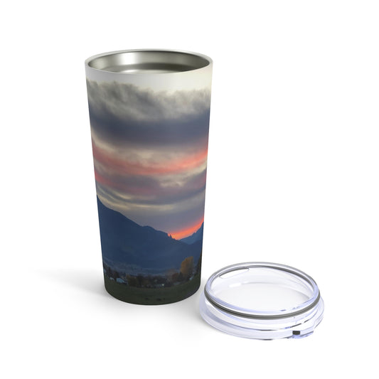 Sunset In Bitterroot Valley Montana Tumbler 20oz
