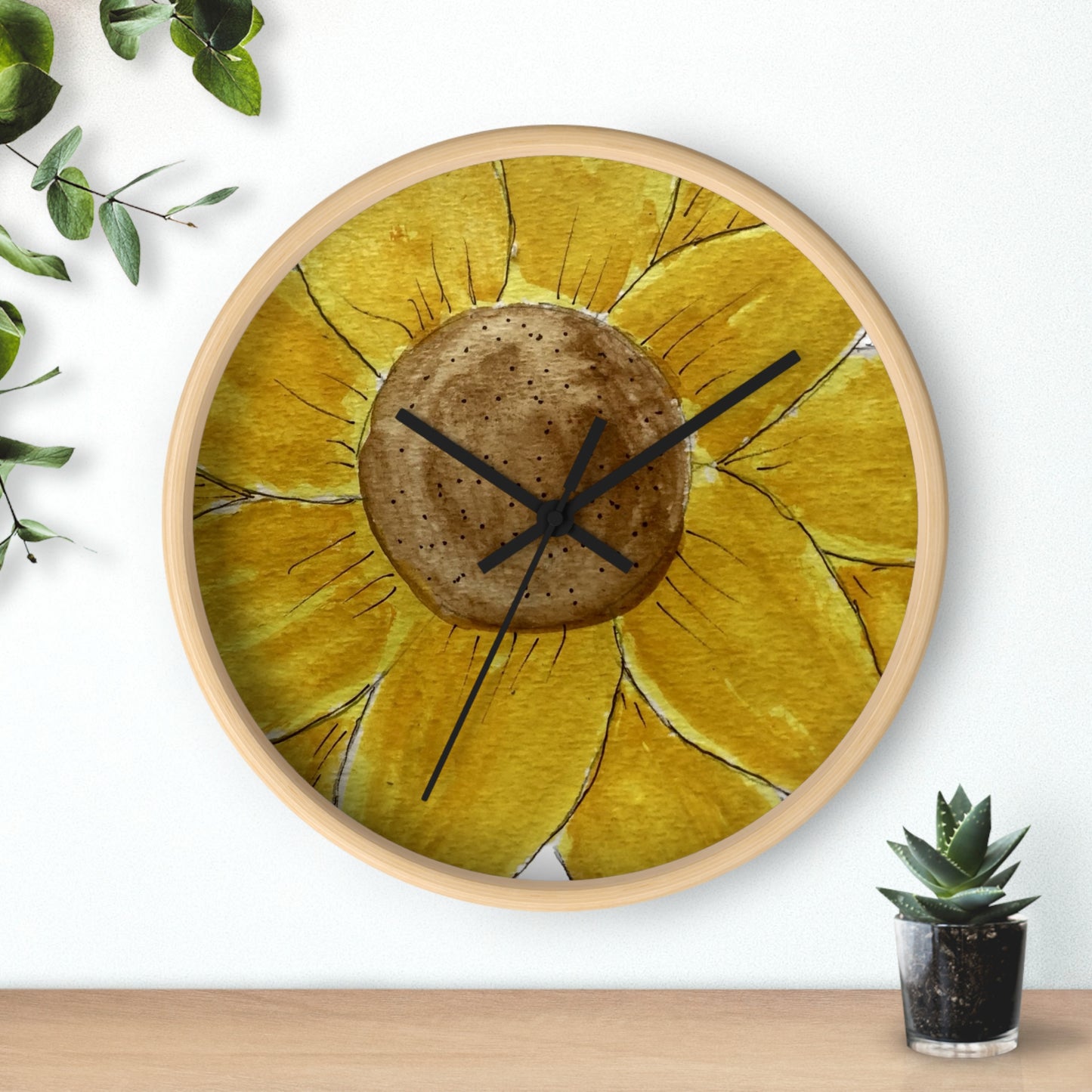 The Sunflower Wall Clock