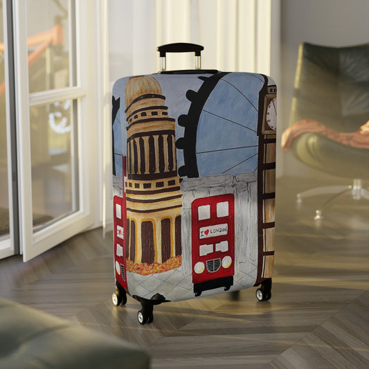 I Love London Luggage Cover