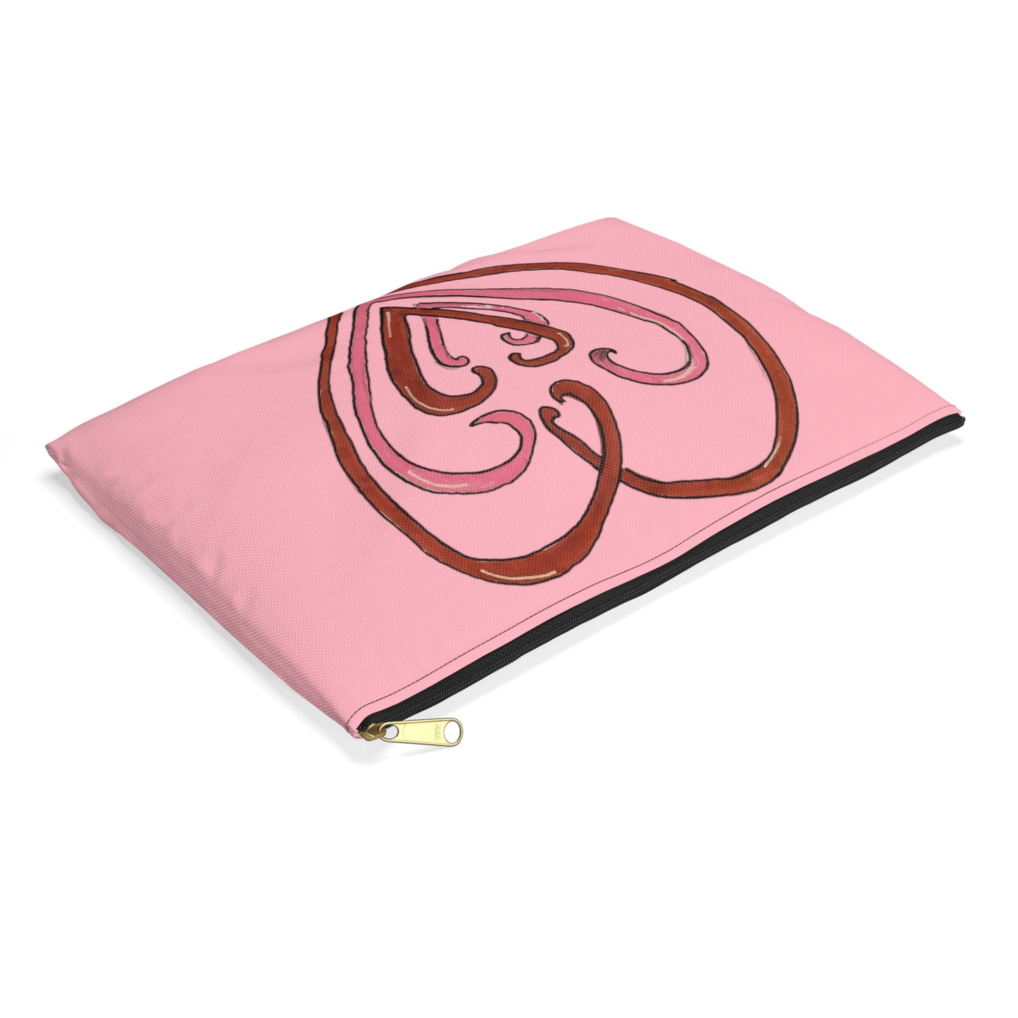 Hearts Intertwined Accessory Pouch - Pink