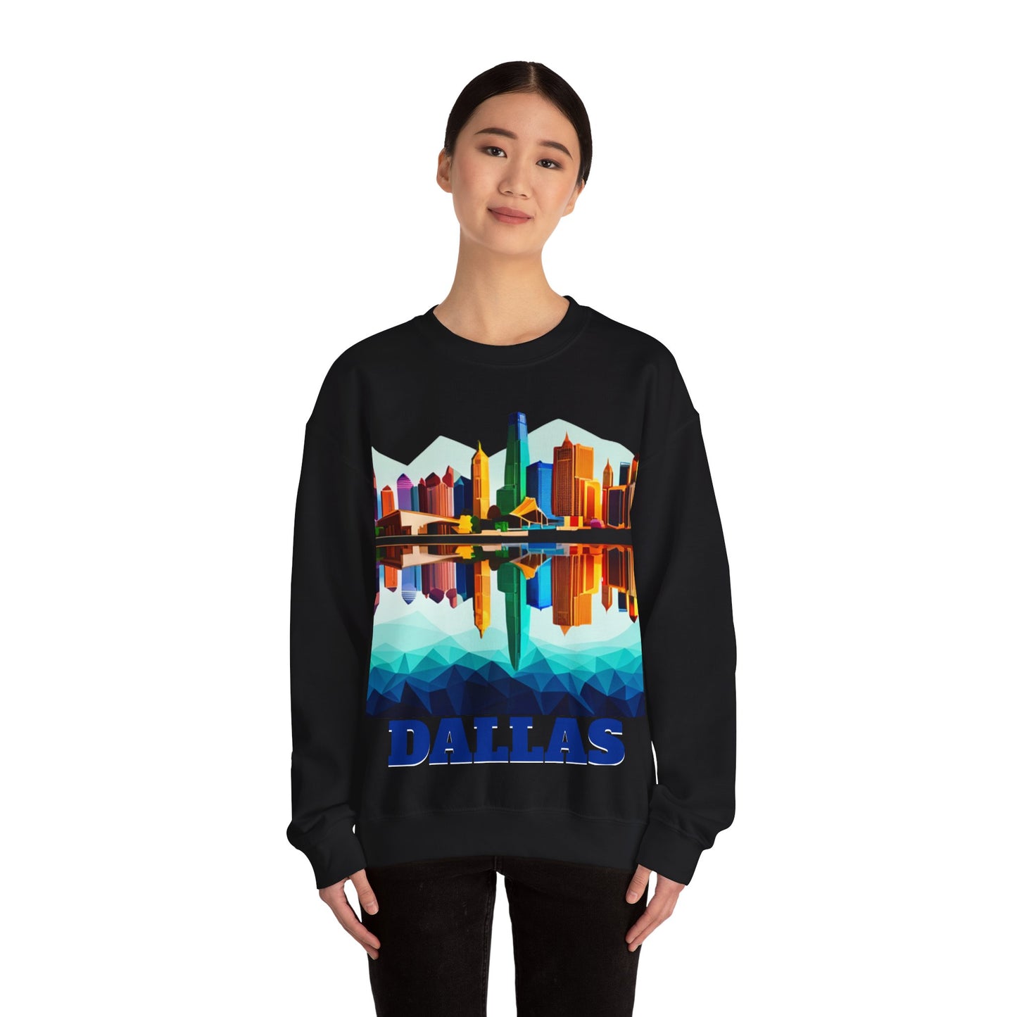 Dallas Texas Reflections Unisex Crewneck Sweatshirt