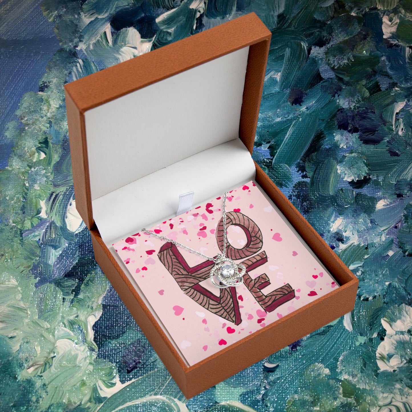 Stacked LOVE - Love Knot Necklace