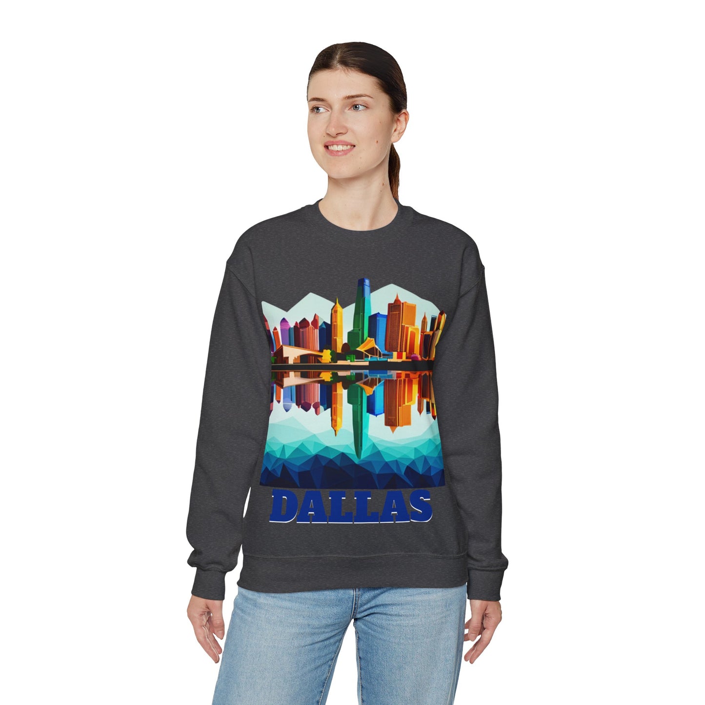 Dallas Texas Reflections Unisex Crewneck Sweatshirt