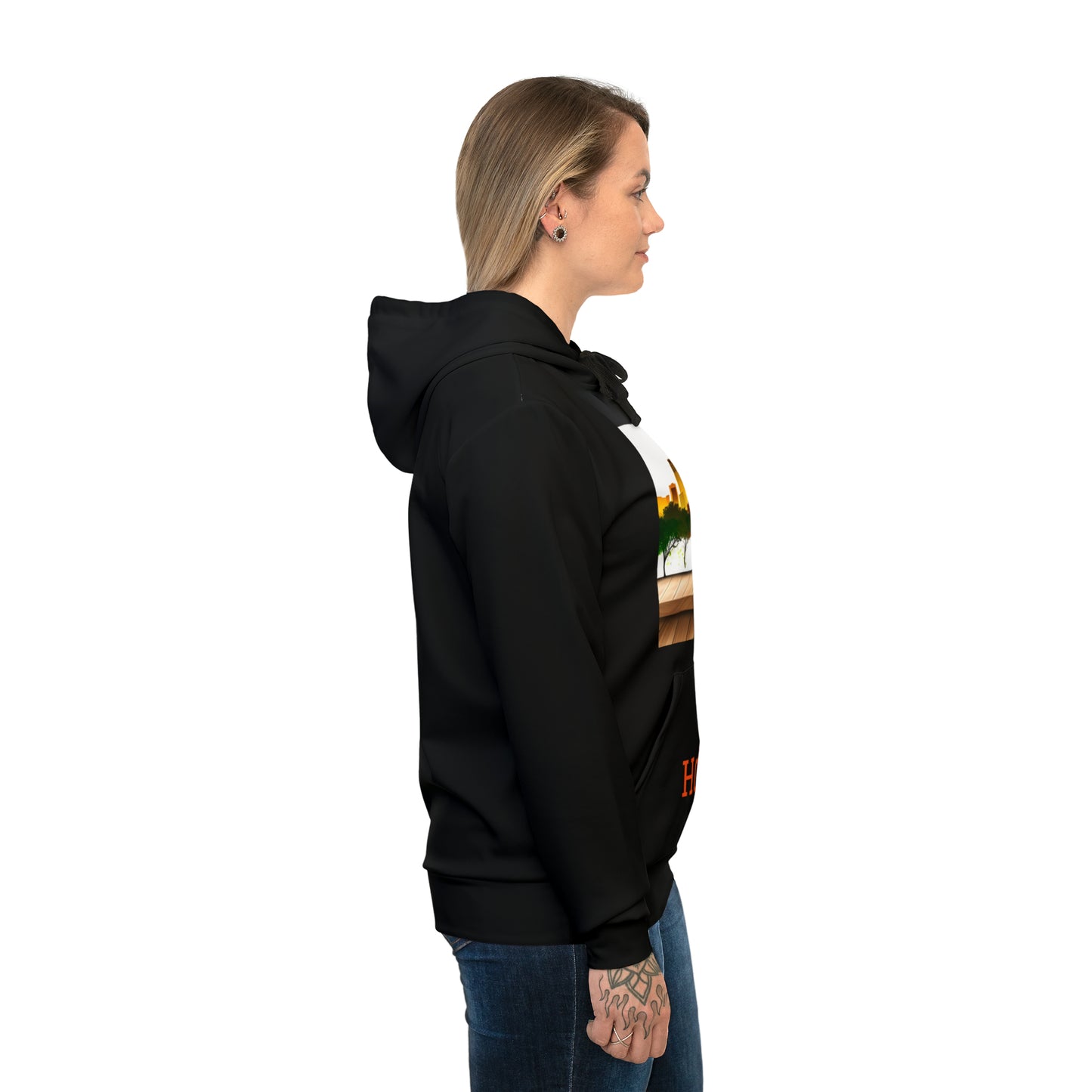 Houston Tree Views Unisex Athletic Hoodie Sweatshirt | Houston Texas
