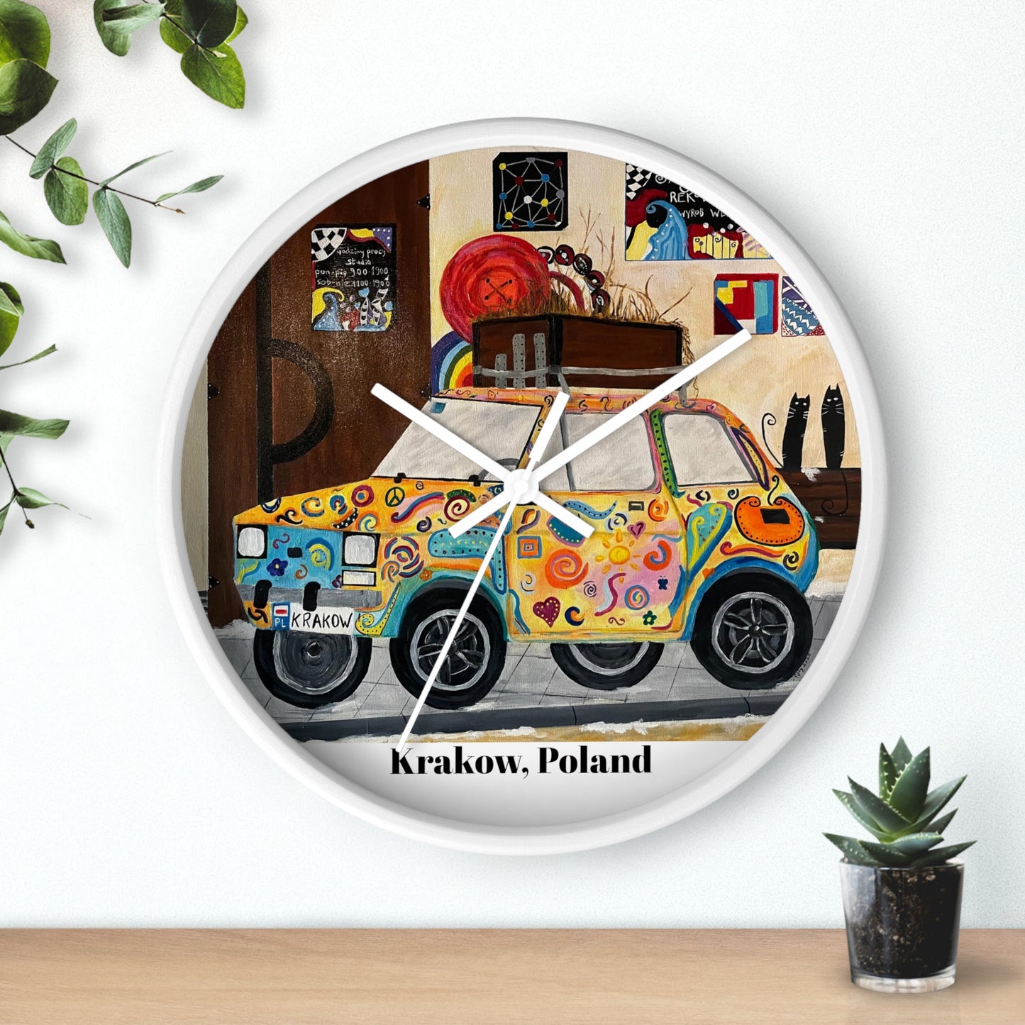 Krakow Poland Wall Clock