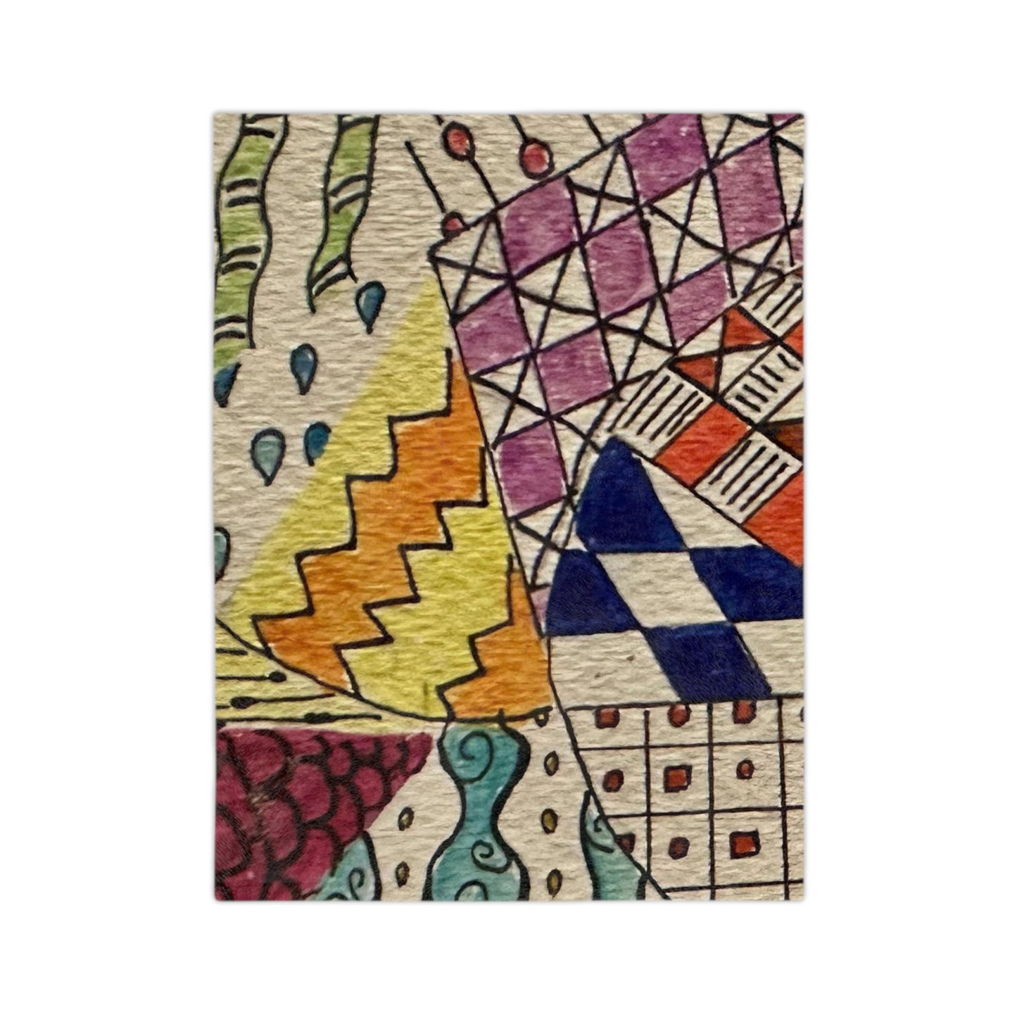 Zentangle Velveteen Minky Blanket