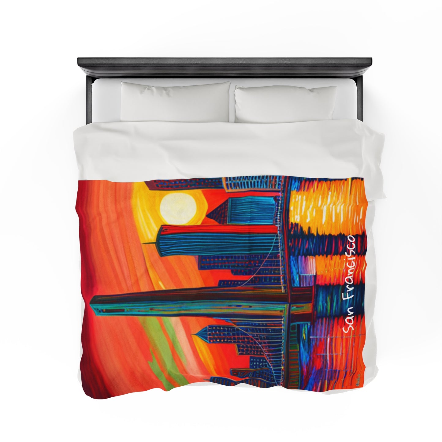 San Francisco Velveteen Plush Blanket