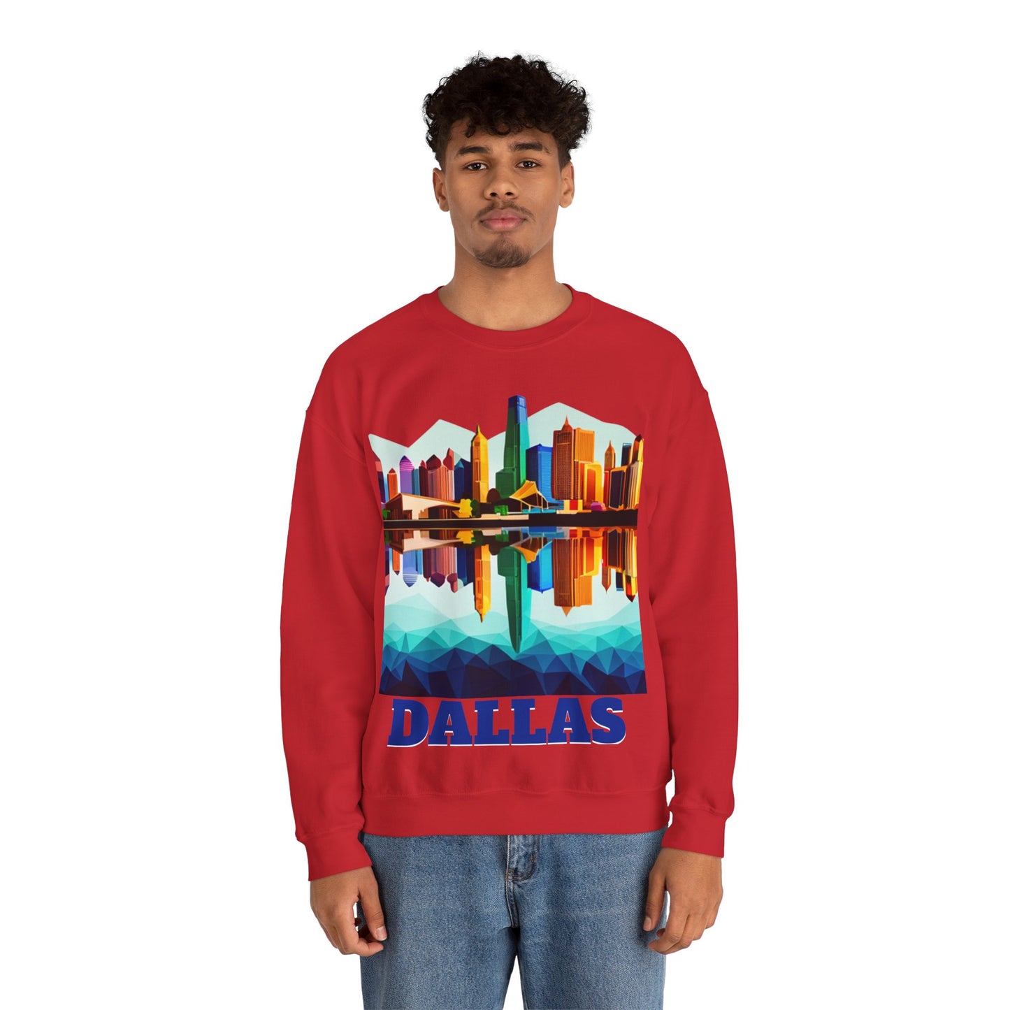 Dallas Texas Reflections Unisex Crewneck Sweatshirt