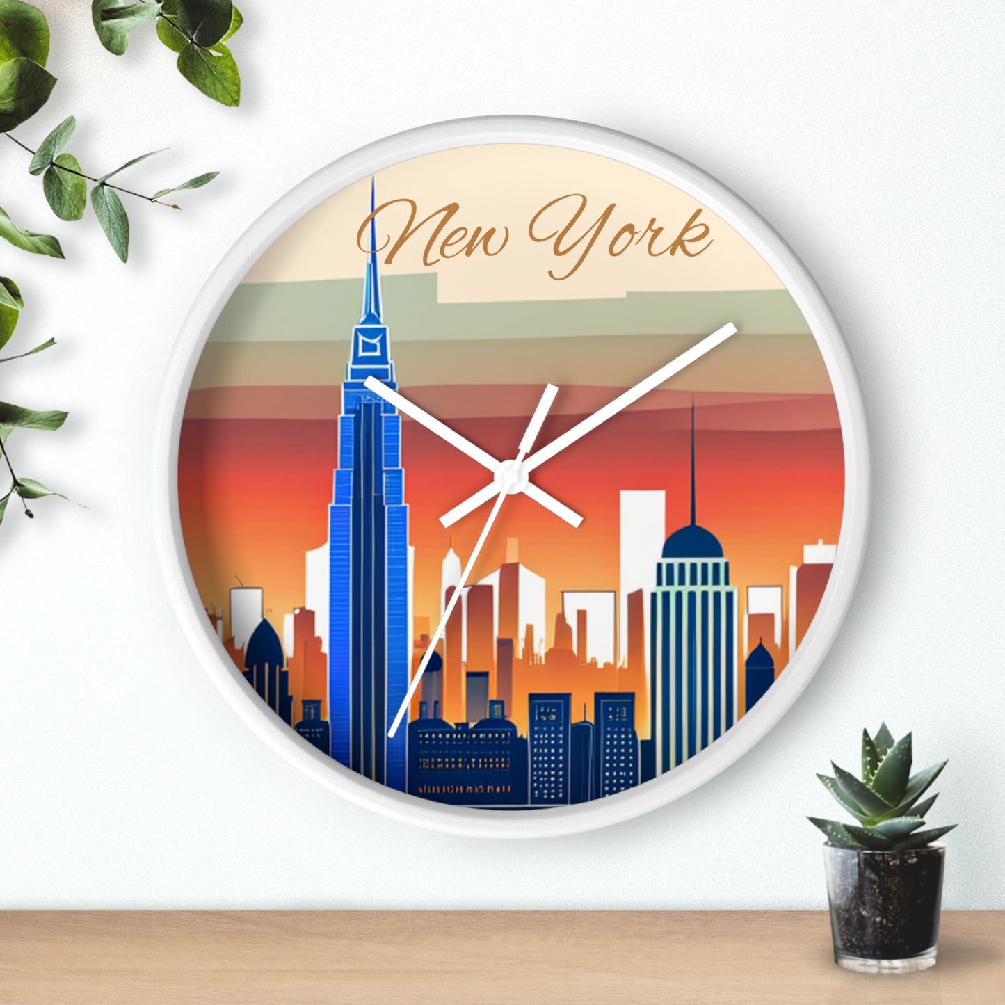 New York City Skyline Wall Clock