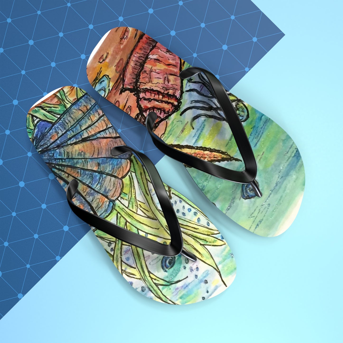 Under Water Fun Flip Flops