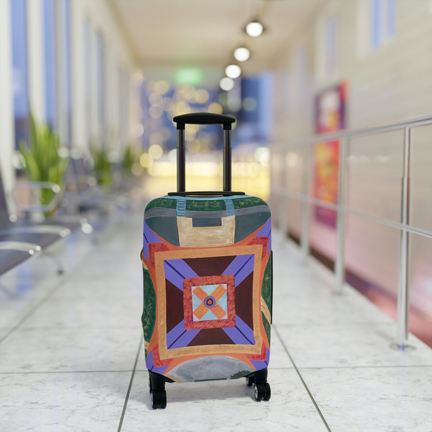 Paris Abstract Eiffel Tower Luggage Cover