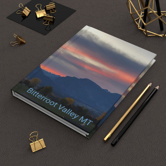 Sunset in Bitterroot Valley Montana Travel Journal Hardcover Diary